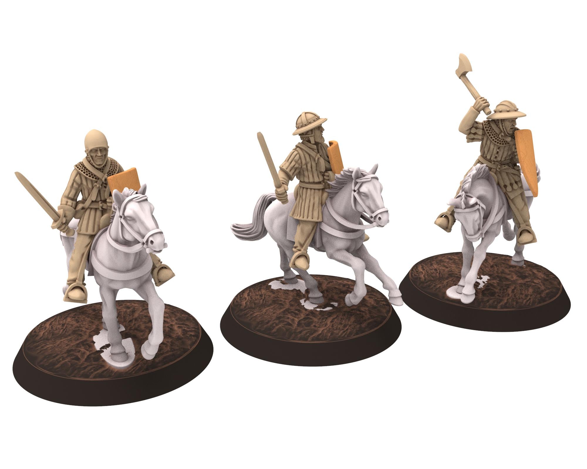 Medieval - Scotland - Hobilars – The Swift Cavalry with spears, 14th century Medieval, 28mm Historical Wargame, Saga... Medbury miniatures