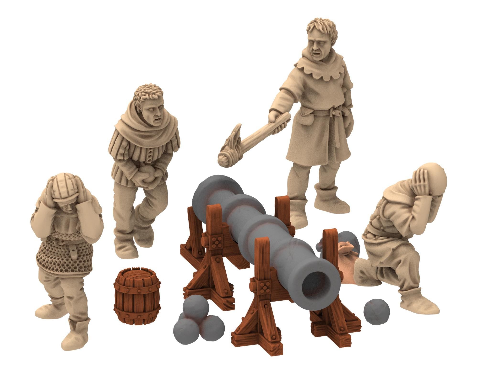 Medieval - Ribauldequin French Artillery of the Hundred Years, 100 Years War, 28mm Historical Wargame, Saga... Medbury miniatures