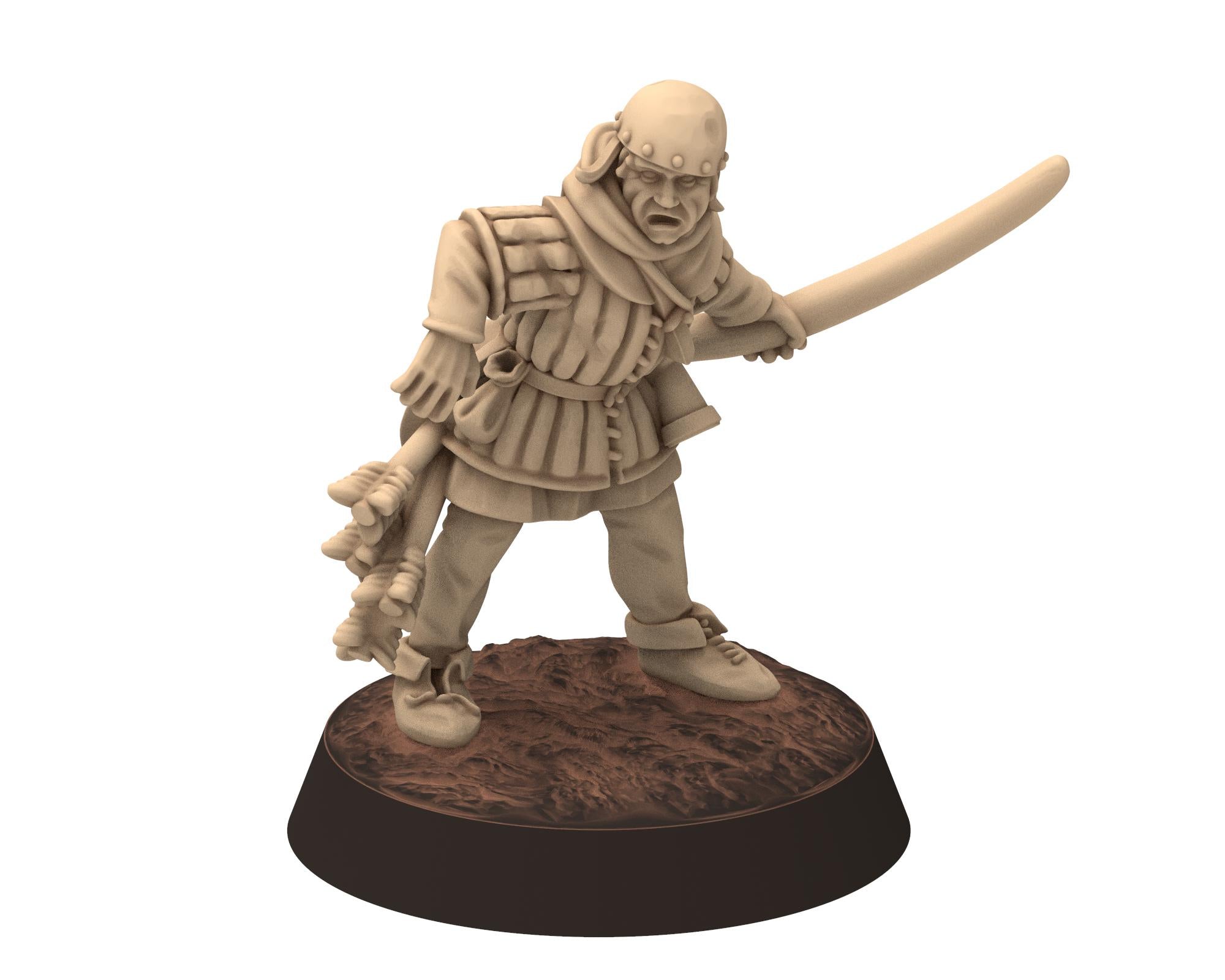 Medieval - Archer Commanders Staff & Banner, 14-15th century Medieval Generic Soldiers, 28mm Historical Wargame, Saga... Medbury miniatures