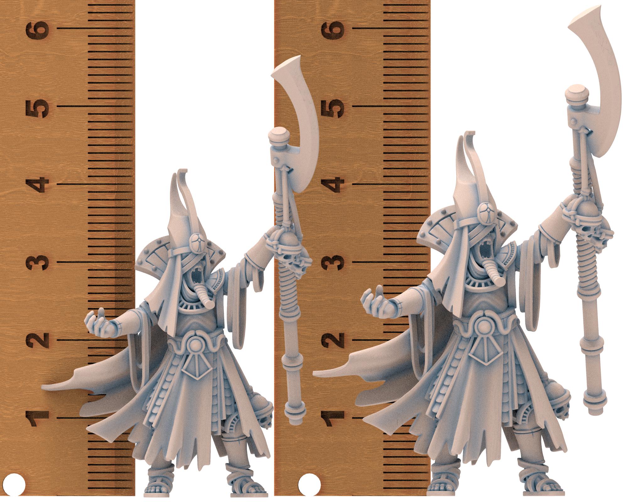 Eternal Dynasties - Staff of Mounted Ancient Guard on Great Snakes, The Ancient Skeletons, Fantasy Battle, Oldhammer, King of war, D&D