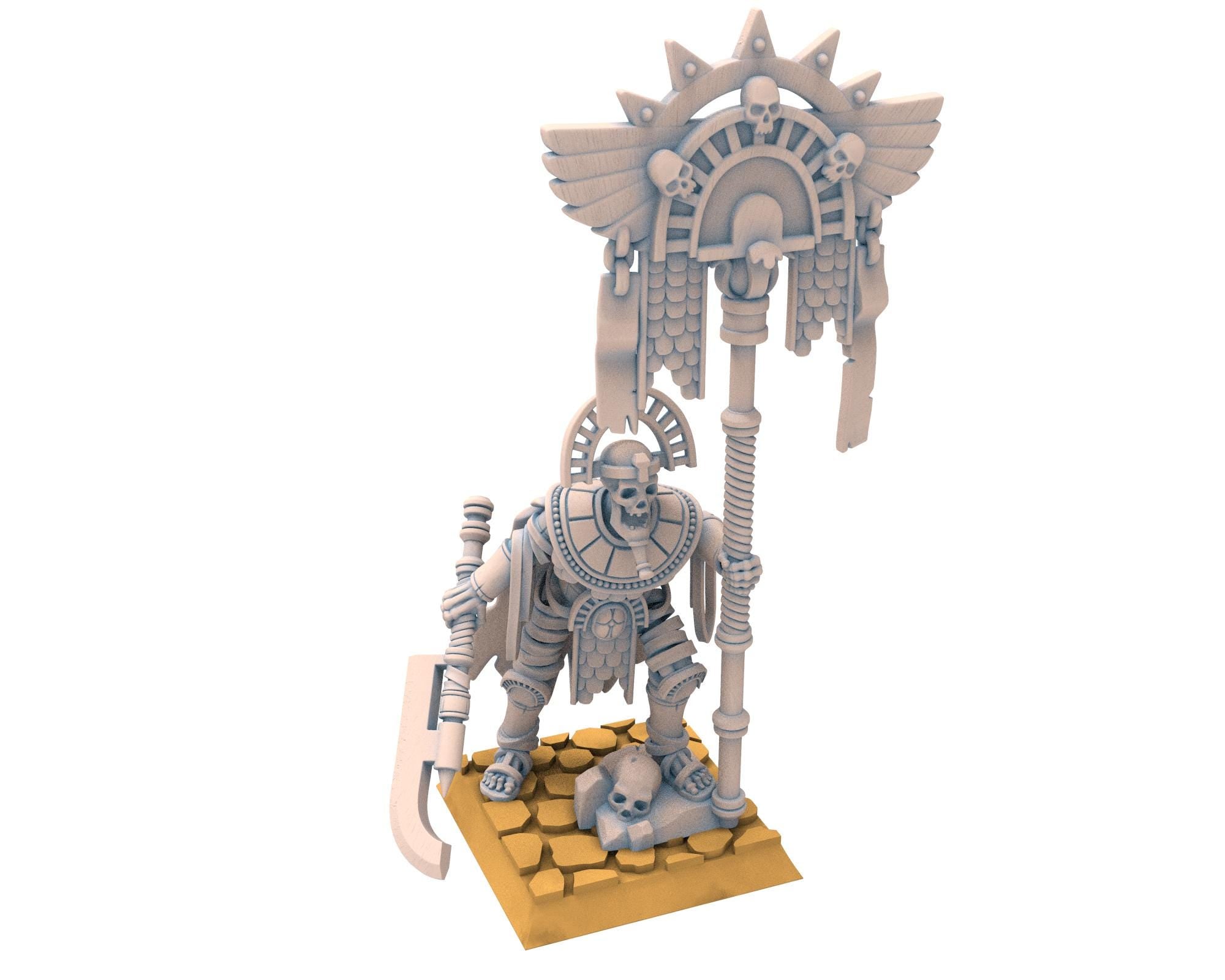 Eternal Dynasties - Eternal Pharaoh Banner, The Ancient Skeletons, Fantasy Battle, Oldhammer, King of war, D&D