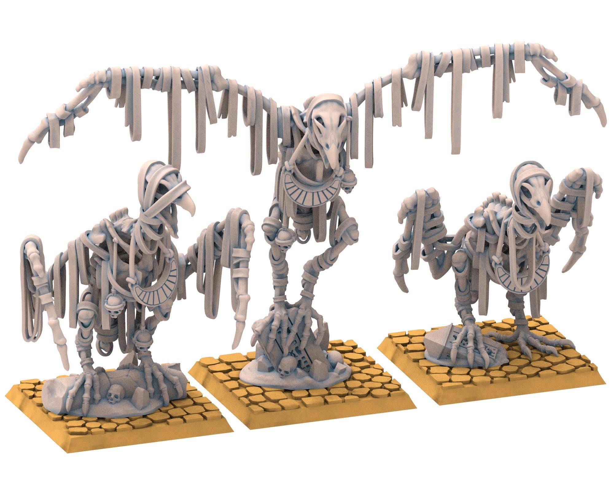 Eternal Dynasties - Sand Vultures, Geant birds, The Ancient Skeletons, Fantasy Battle, Oldhammer, King of war, D&D