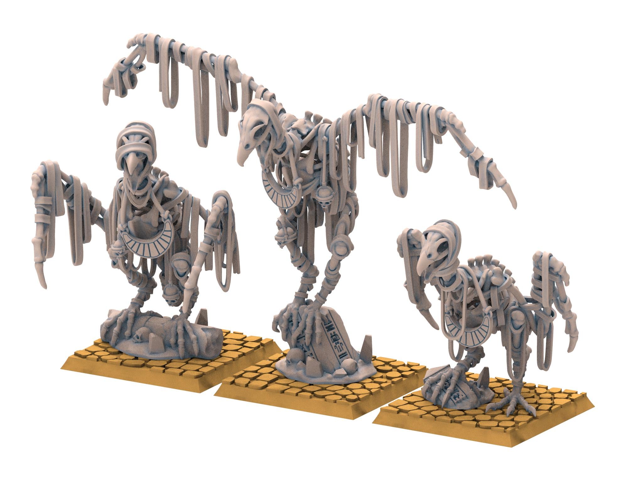 Eternal Dynasties - Sand Vultures, Geant birds, The Ancient Skeletons, Fantasy Battle, Oldhammer, King of war, D&D