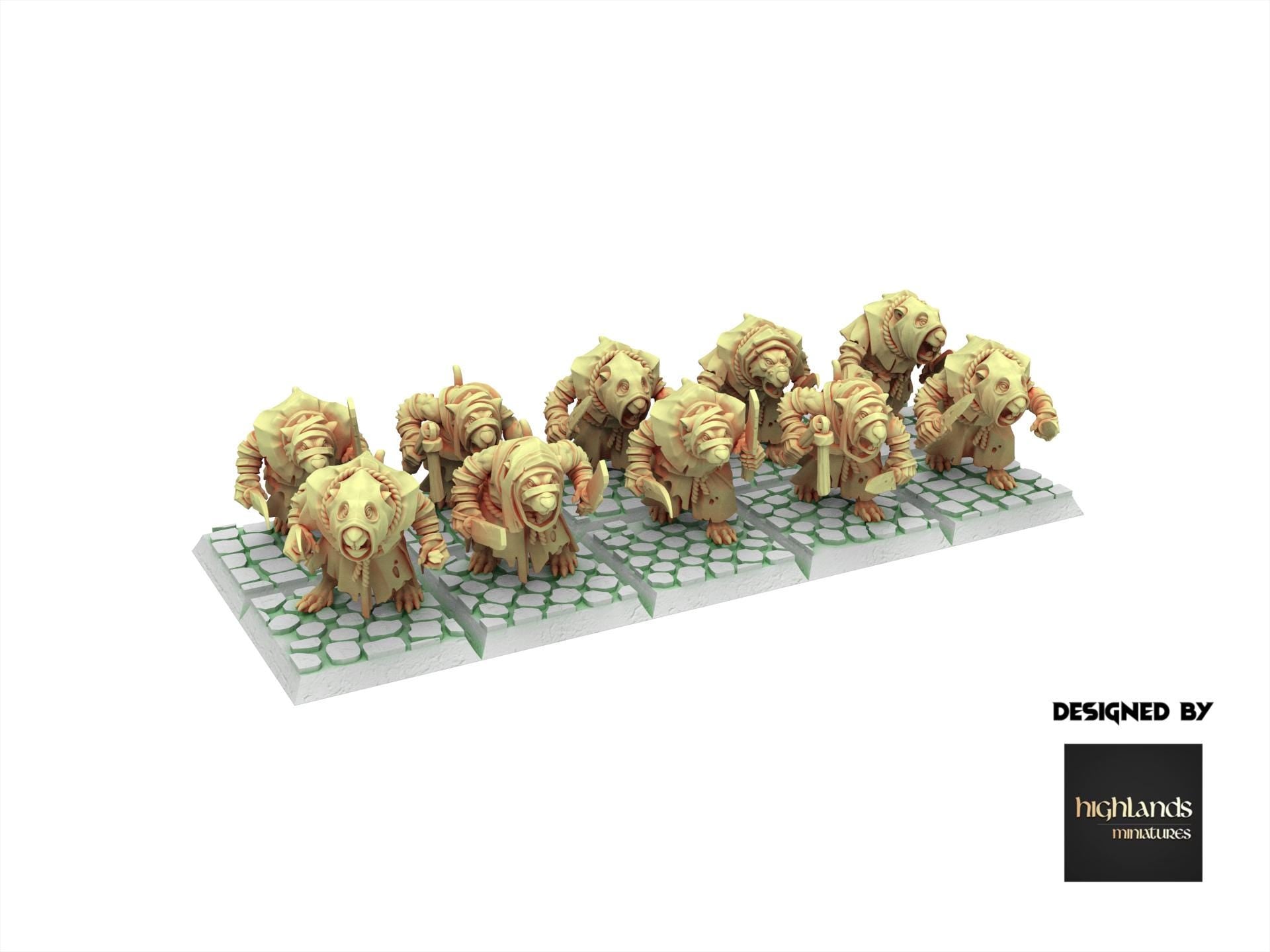 Rattigan - Vermin Acolytes, giant rat of the dirty deep, highland, plague spreader