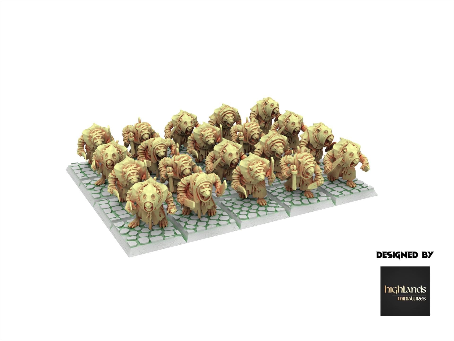 Rattigan - Vermin Acolytes, giant rat of the dirty deep, highland, plague spreader