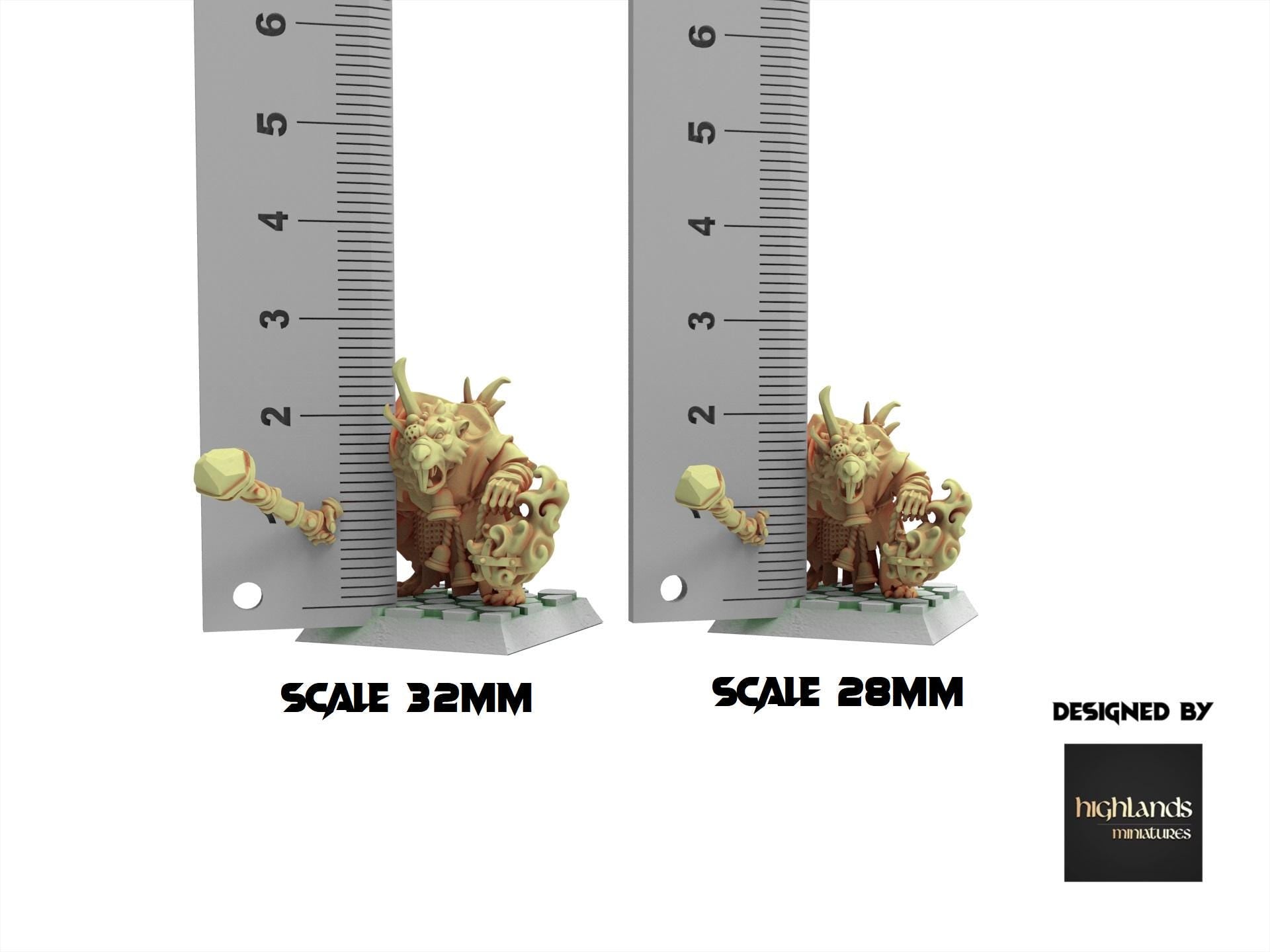 Rattigan - Sewer Rats with Hand Weapons, giant rat of the dirty deep, highland, plague spreader