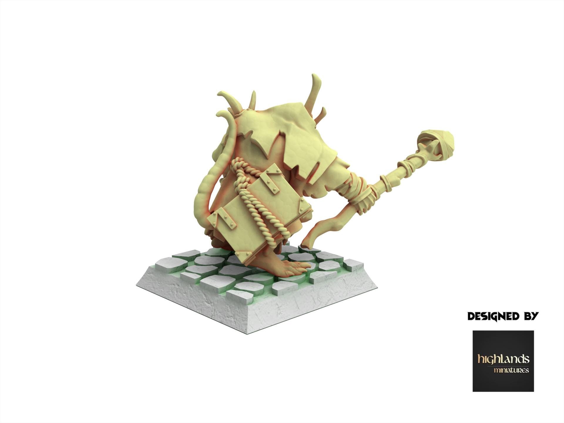 Rattigan - Vermin Pastor, giant rat of the dirty deep, highland, plague spreader