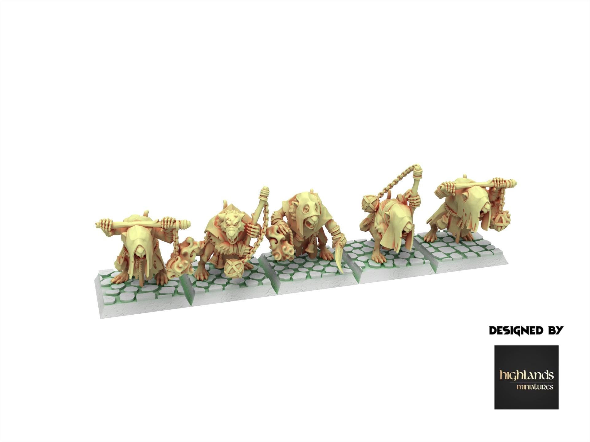 Rattigan - Vermin Acolytes Censer, giant rat of the dirty deep, highland, plague spreader