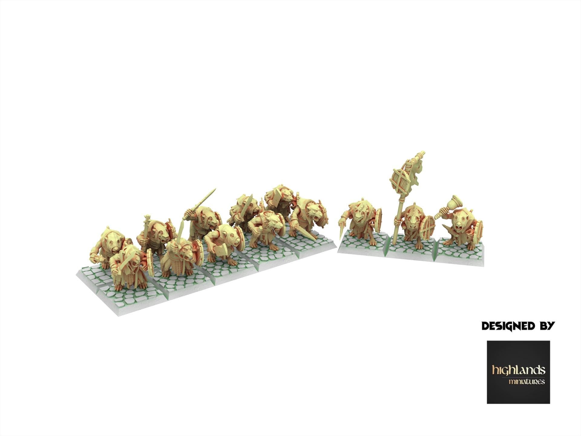 Rattigan - Sewer Rats with Hand Weapons, giant rat of the dirty deep, highland, plague spreader