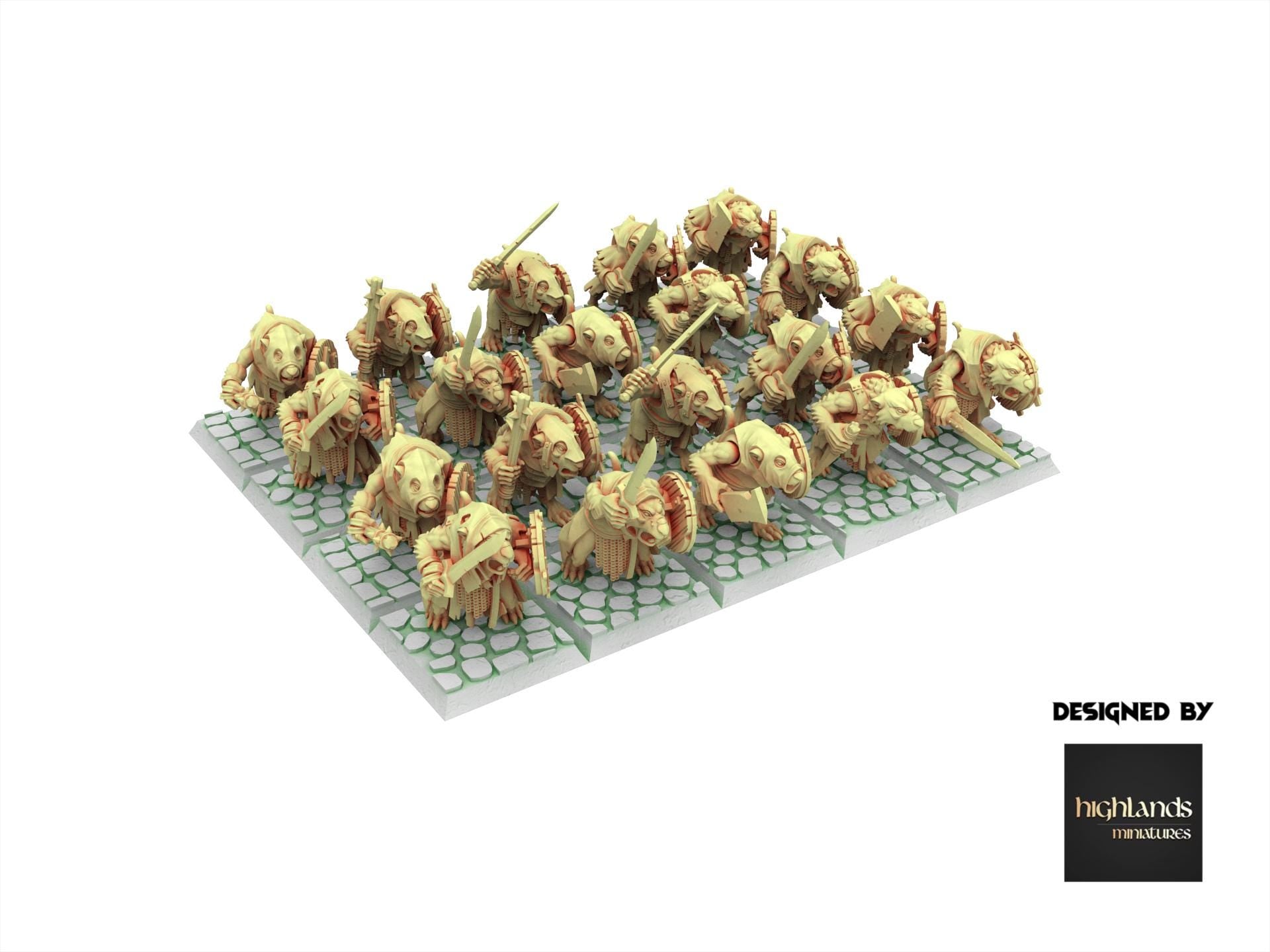 Rattigan - Sewer Rats with Hand Weapons, giant rat of the dirty deep, highland, plague spreader