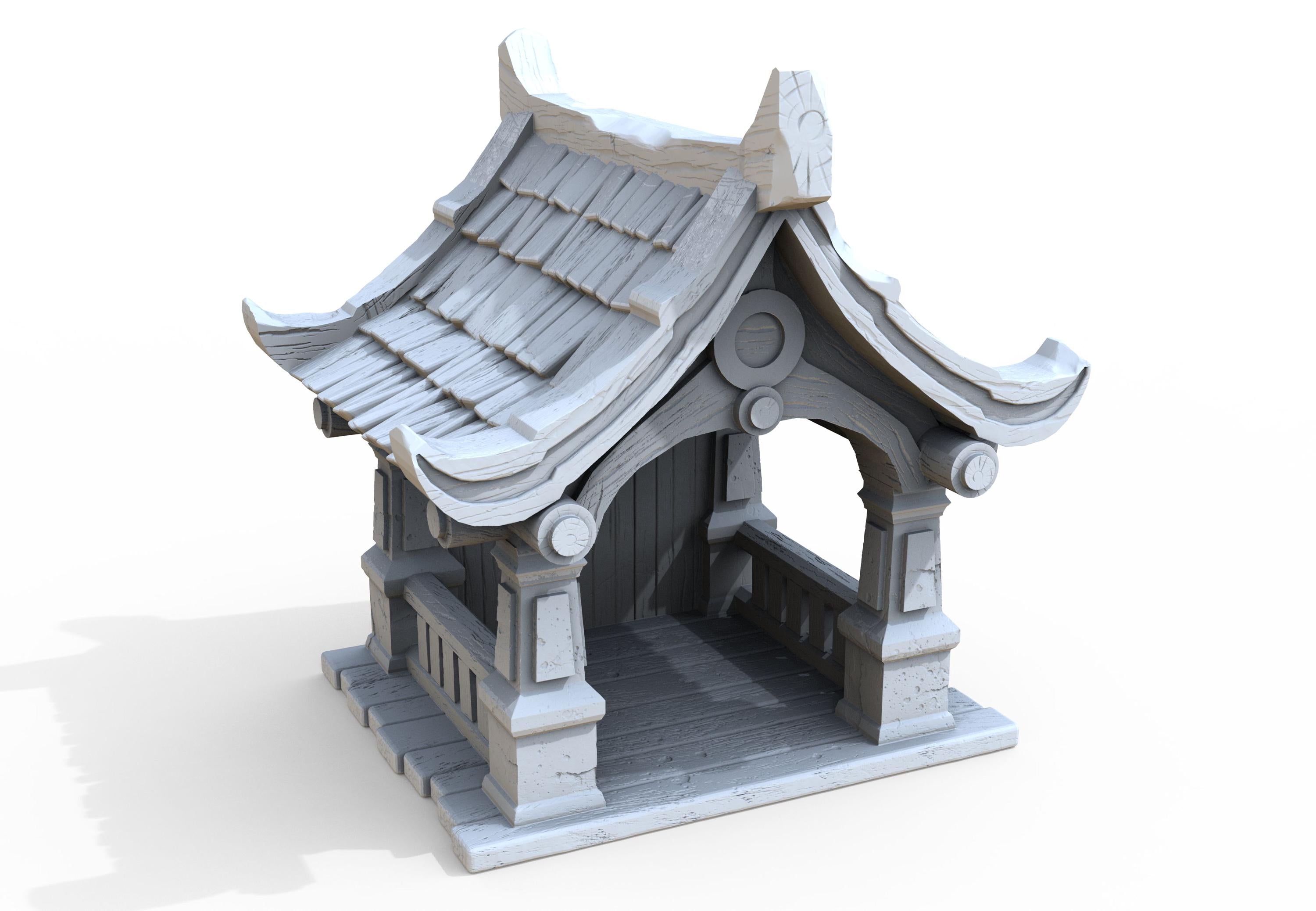 Medieval building - Chapel 410 - PLA for Oldworld, Dungeon & Dragons, Frostgrave, Age of fantasy battle skirmish wargame
