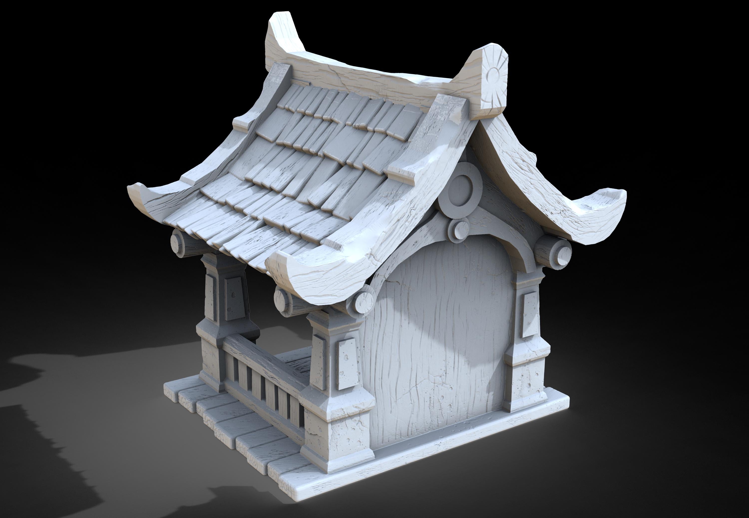 Medieval building - Chapel 410 - PLA for Oldworld, Dungeon & Dragons, Frostgrave, Age of fantasy battle skirmish wargame