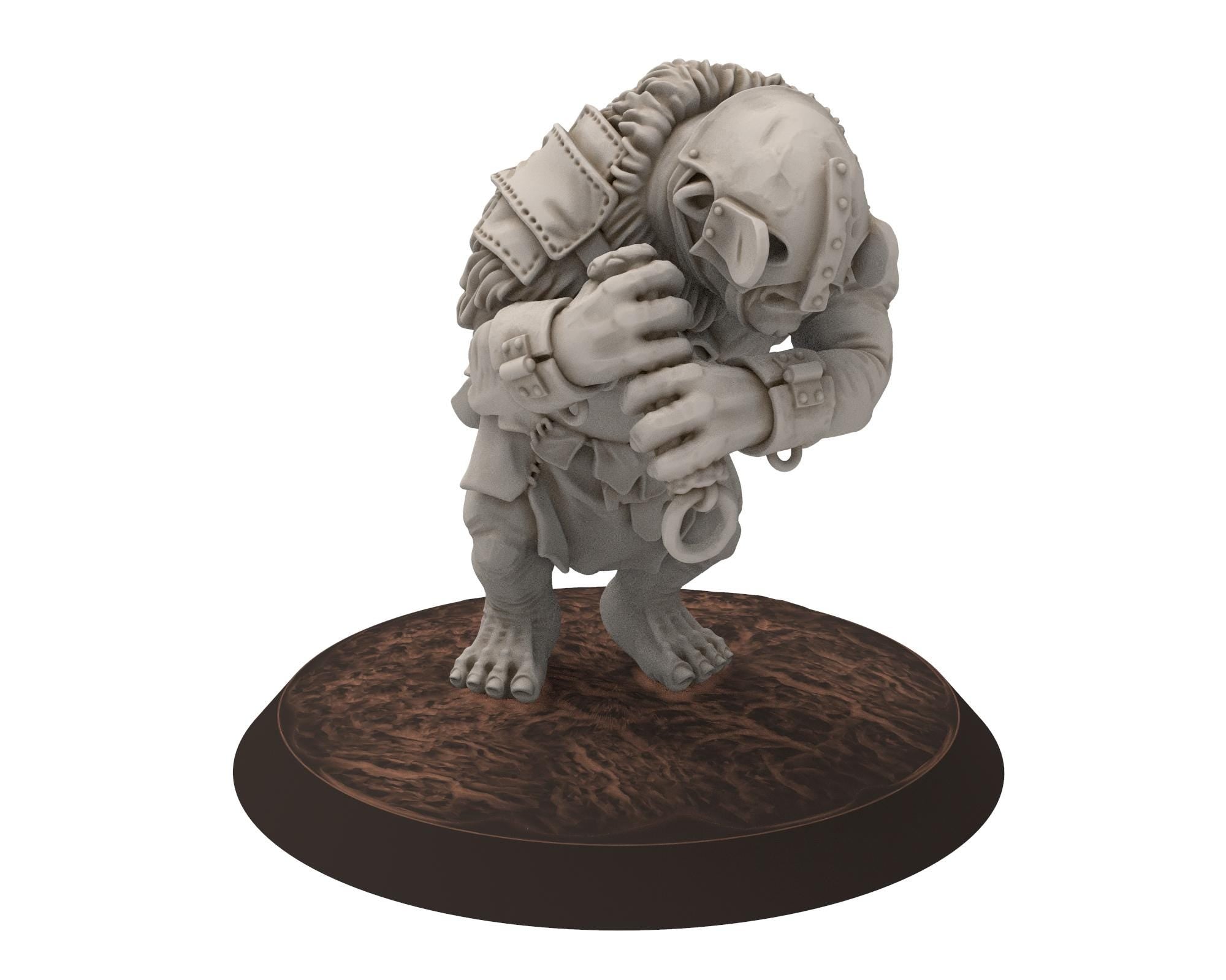 Goblin cave - Savage cave troll Warlord, Dwarf mine, Middle rings miniatures for wargame D&D, Lotr...