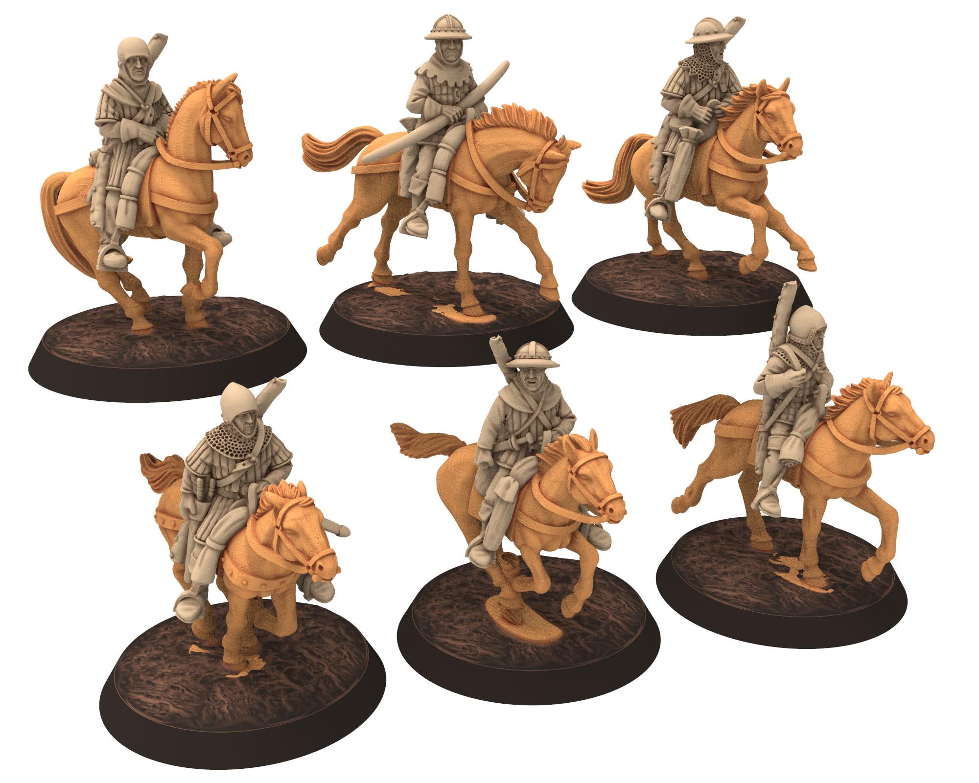 Medieval - Mounted Bowmen, 11 to 15th century Generic Medieval soldiers , 28mm Historical Wargame, Saga... Medbury miniatures