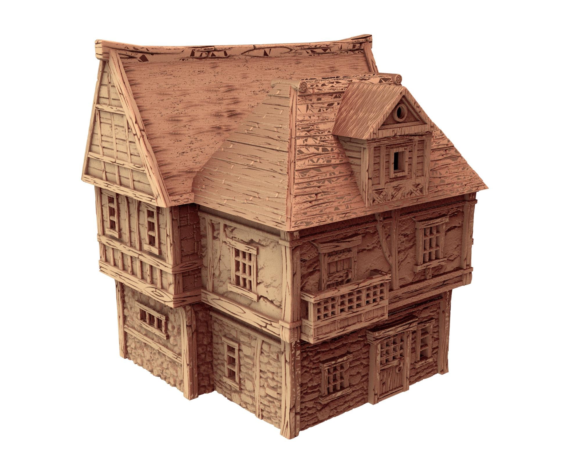 Taverns of the Twilight Tract - House A3 - PLA for Oldworld, Dungeon & Dragons, Frostgrave, Age of fantasy battle skirmish wargame