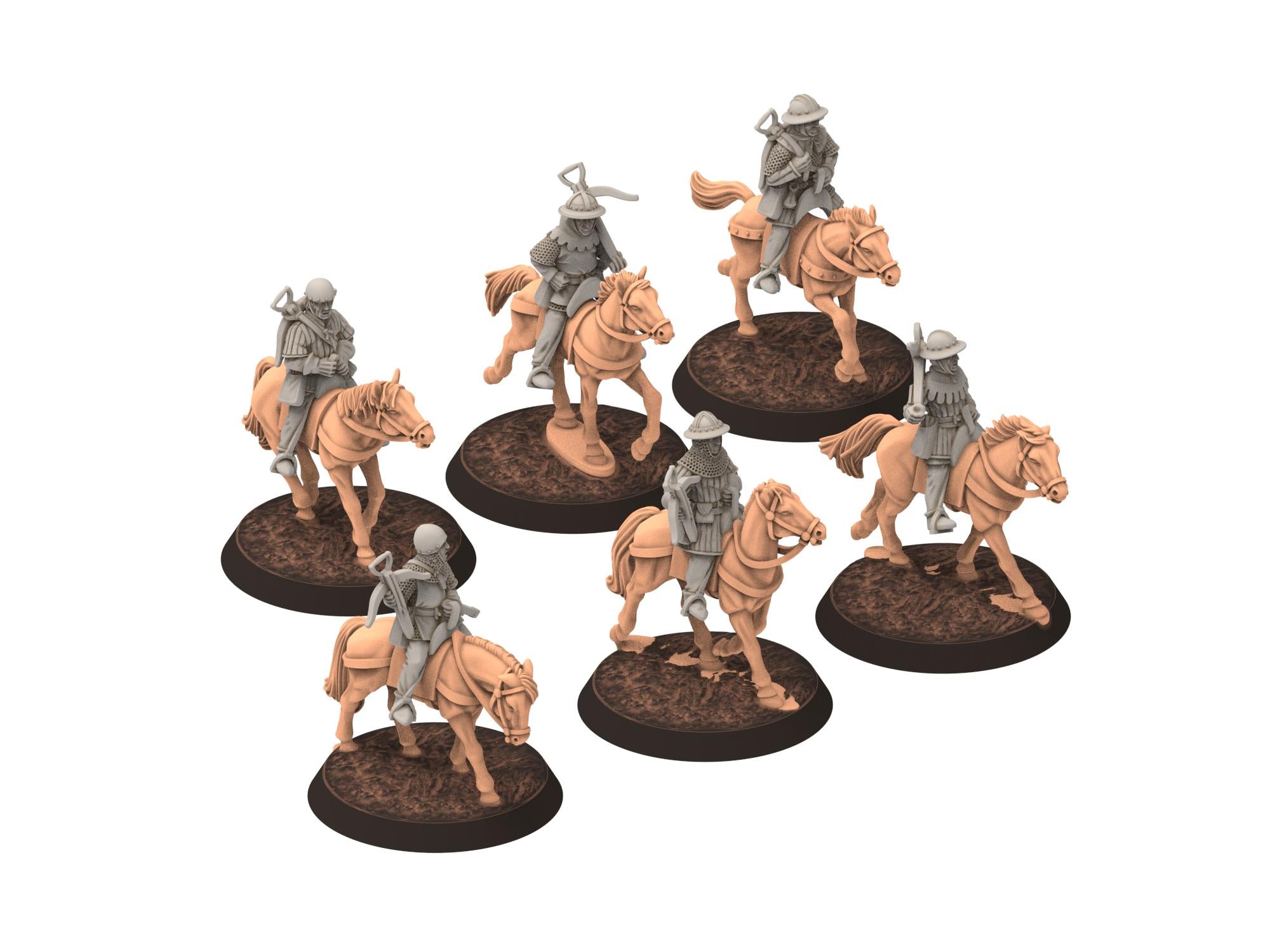 Medieval - Mounted Crossbowmen, 11 to 15th century Generic mercenary Medieval soldier, 28mm Historical Wargame, Saga... Medbury miniatures