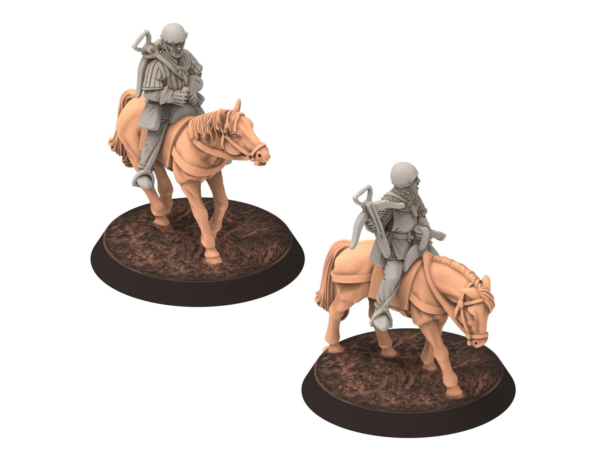 Medieval - Mounted Crossbowmen, 11 to 15th century Generic mercenary Medieval soldier, 28mm Historical Wargame, Saga... Medbury miniatures