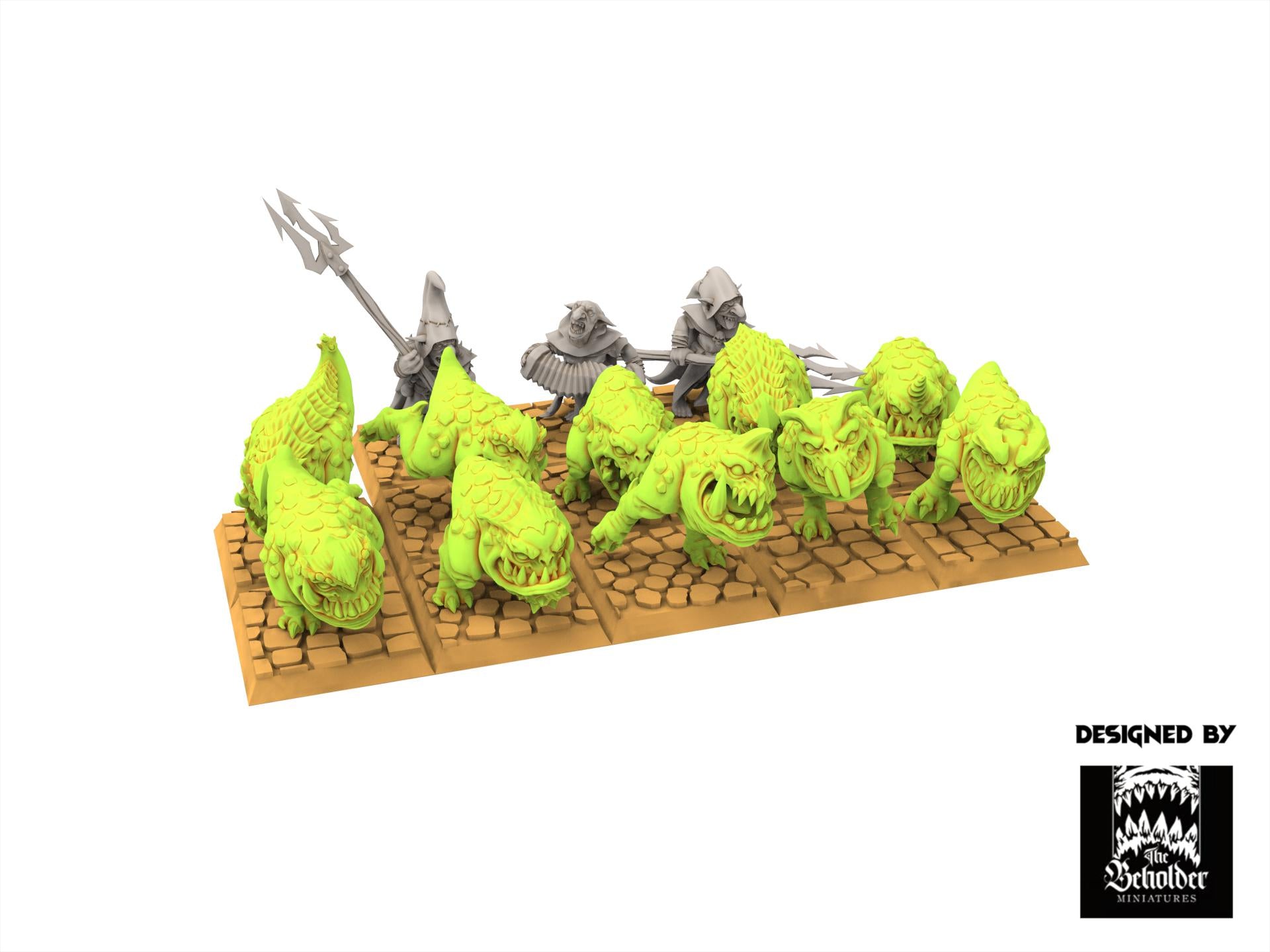 Orc & Goblin - Kavehorrors Whisperers - The Black horde, utilisables pour Oldhammer, king of wars, 9th age