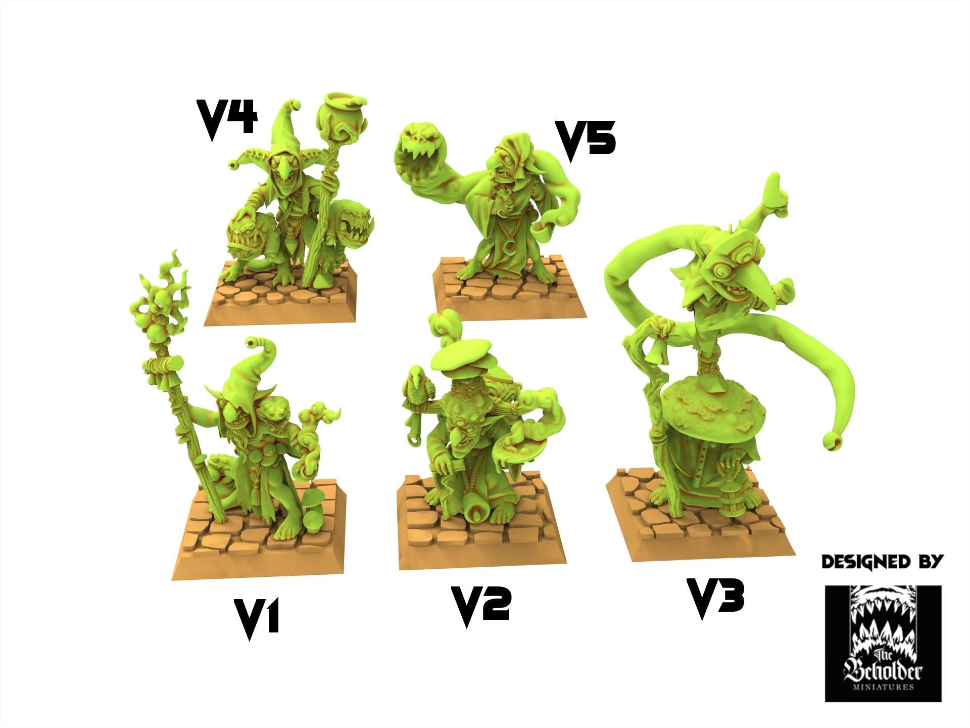 Orc & Goblin - Mushroom Eaters - The Black horde, utilisables pour Oldhammer, king of wars, 9th age