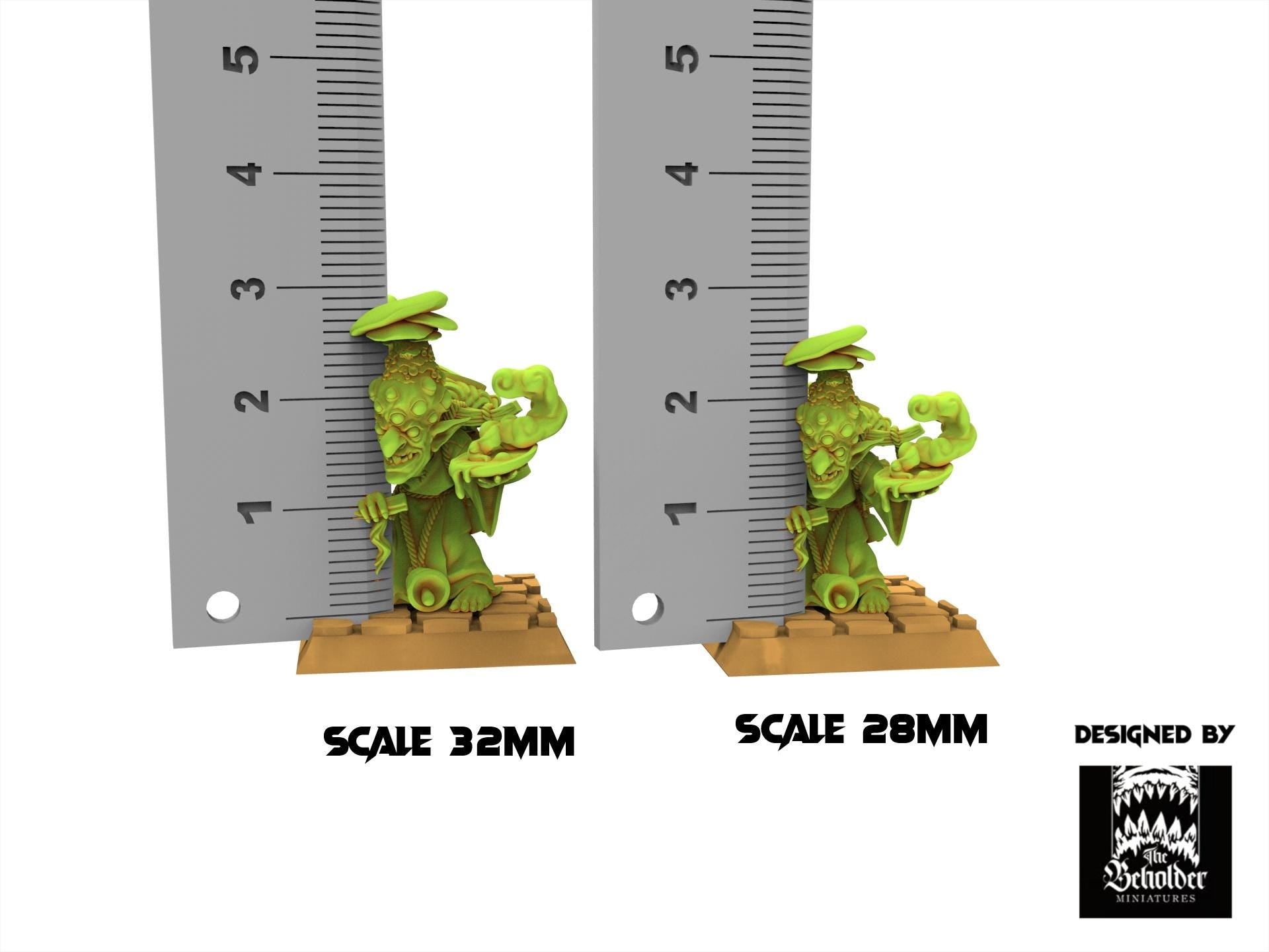 Orc & Goblin - Mushroom Eaters - The Black horde, utilisables pour Oldhammer, king of wars, 9th age
