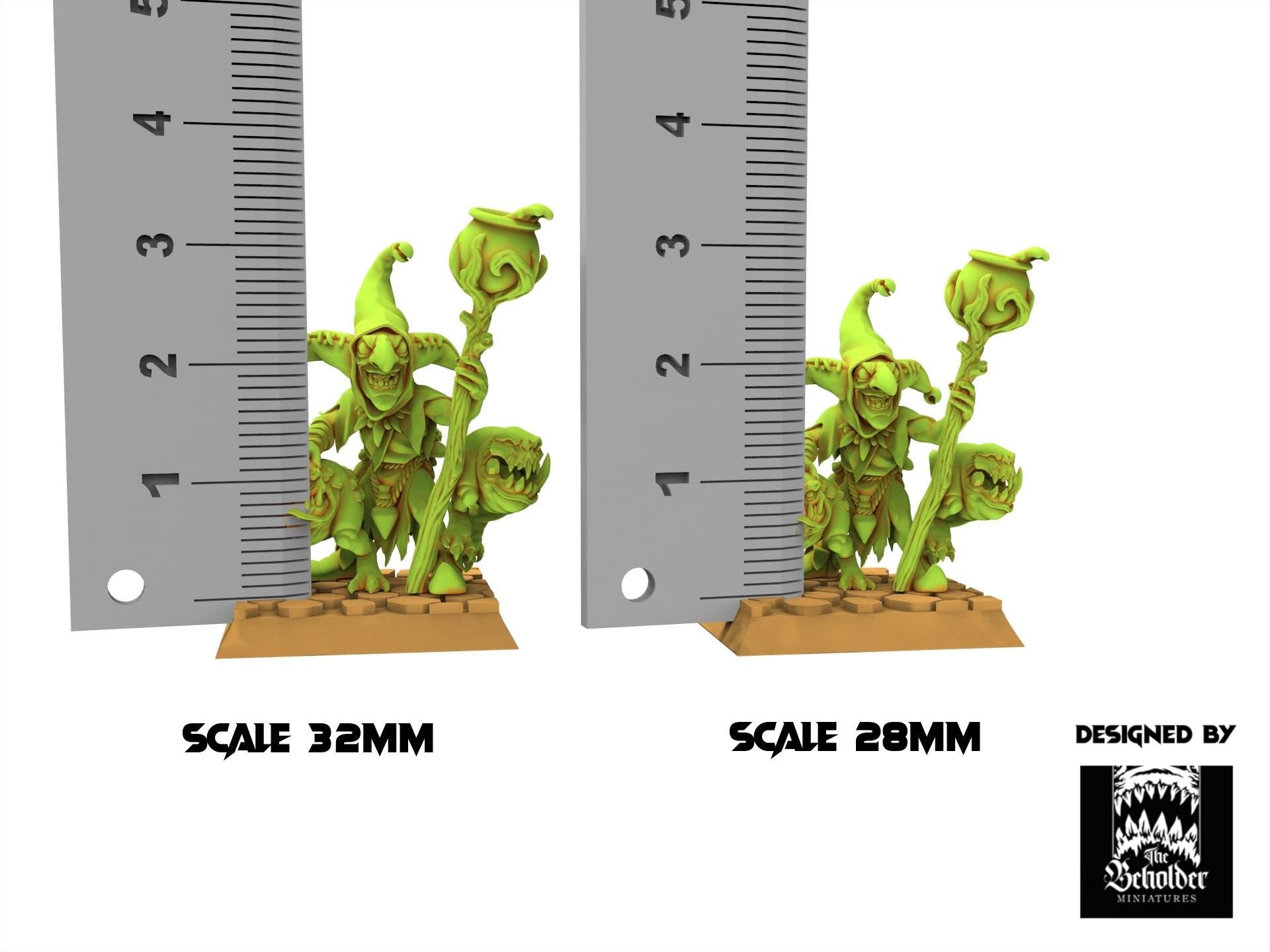 Orc & Goblin - Mushroom Eaters - The Black horde, utilisables pour Oldhammer, king of wars, 9th age