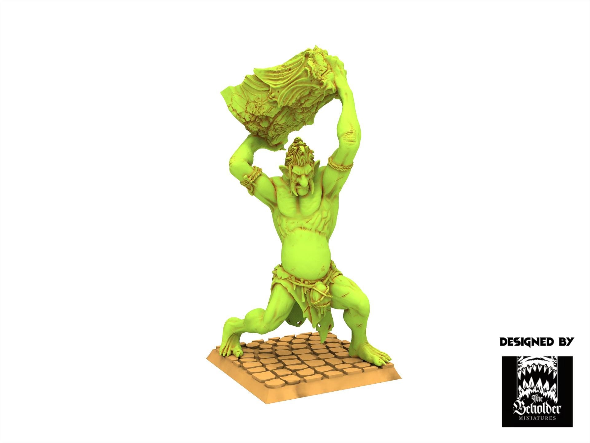 Orc & Goblin - Mountains Trolls, The Black Horde, utilisables pour Oldhammer, king of wars, 9th age