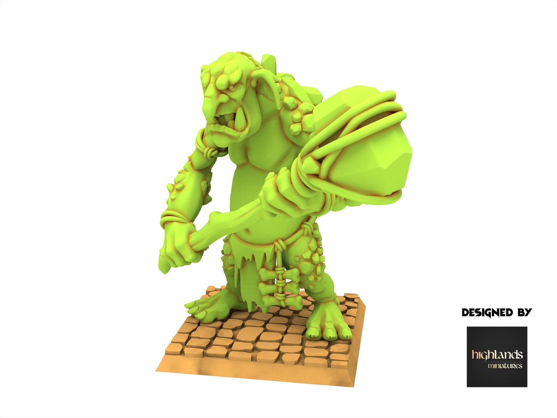 Orc & Goblin - Cave Trolls, utilisables pour Oldhammer, king of wars, 9th age
