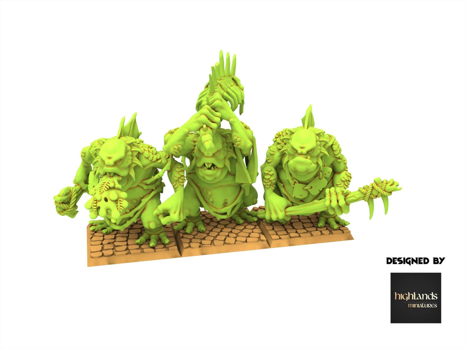 Orc & Goblin - Swamp Trolls, utilisables pour Oldhammer, king of wars, 9th age