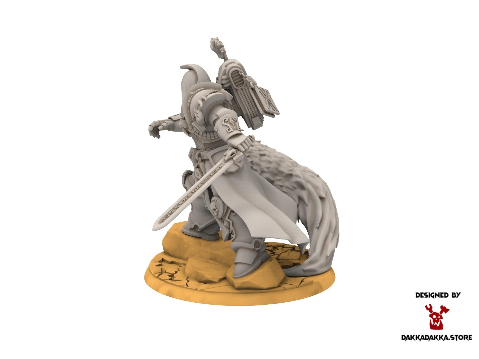 Legio Prima - Olaf The White Fang, mechanized infantry, post apocalyptic empire, usable for tabletop wargame.