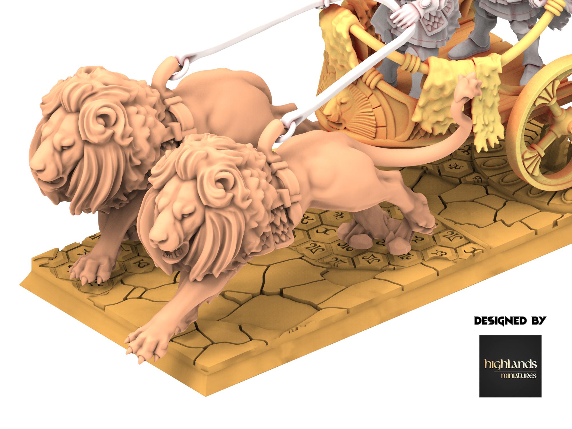 Hight Elves - Aegean Lions Chariot