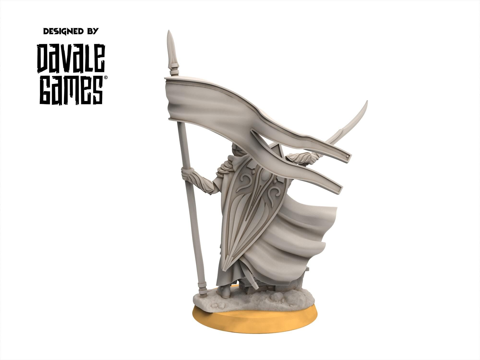 Rivandall - Banner of Galanthir on foot