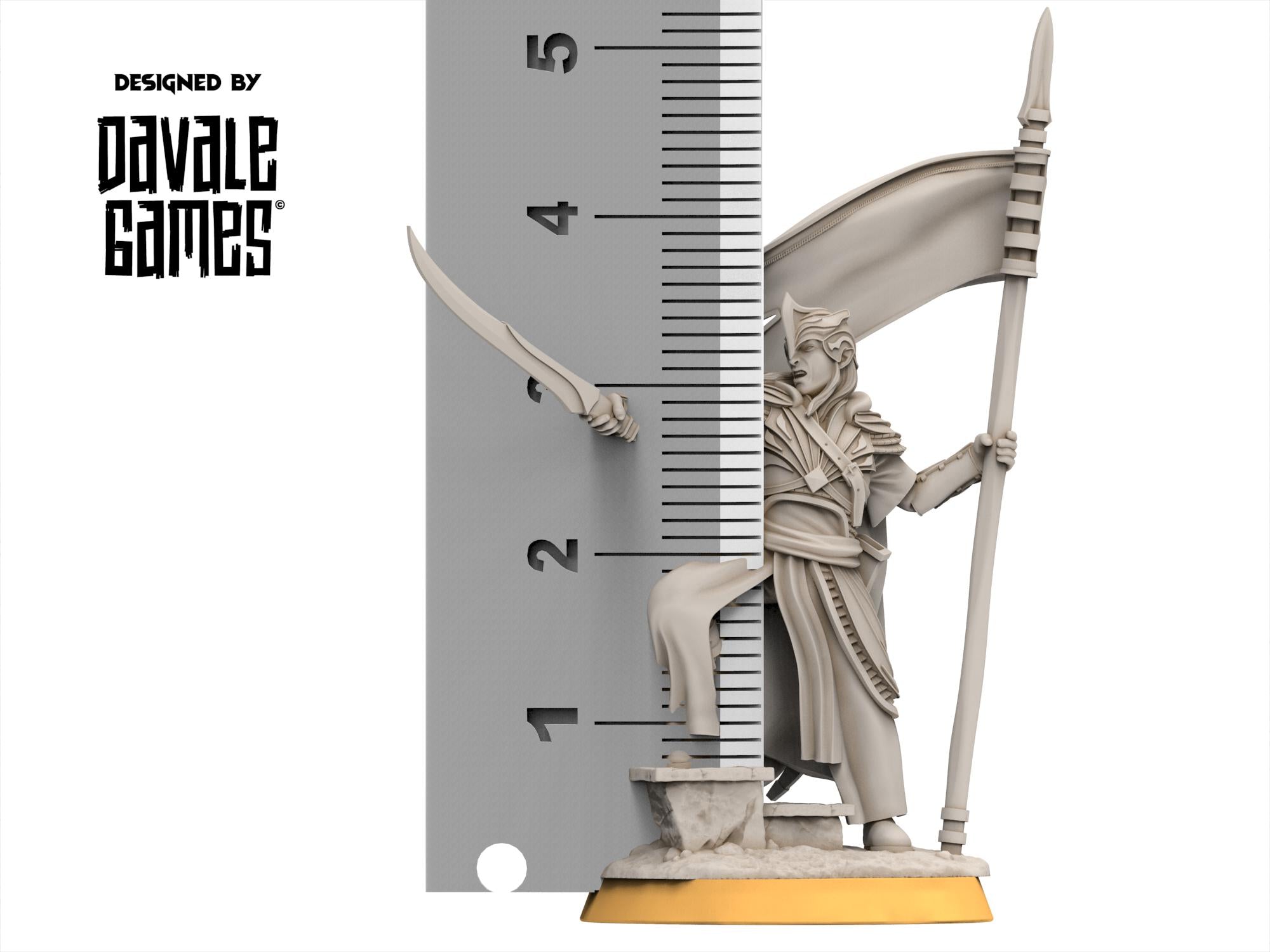 Rivandall - Banner of Galanthir on foot