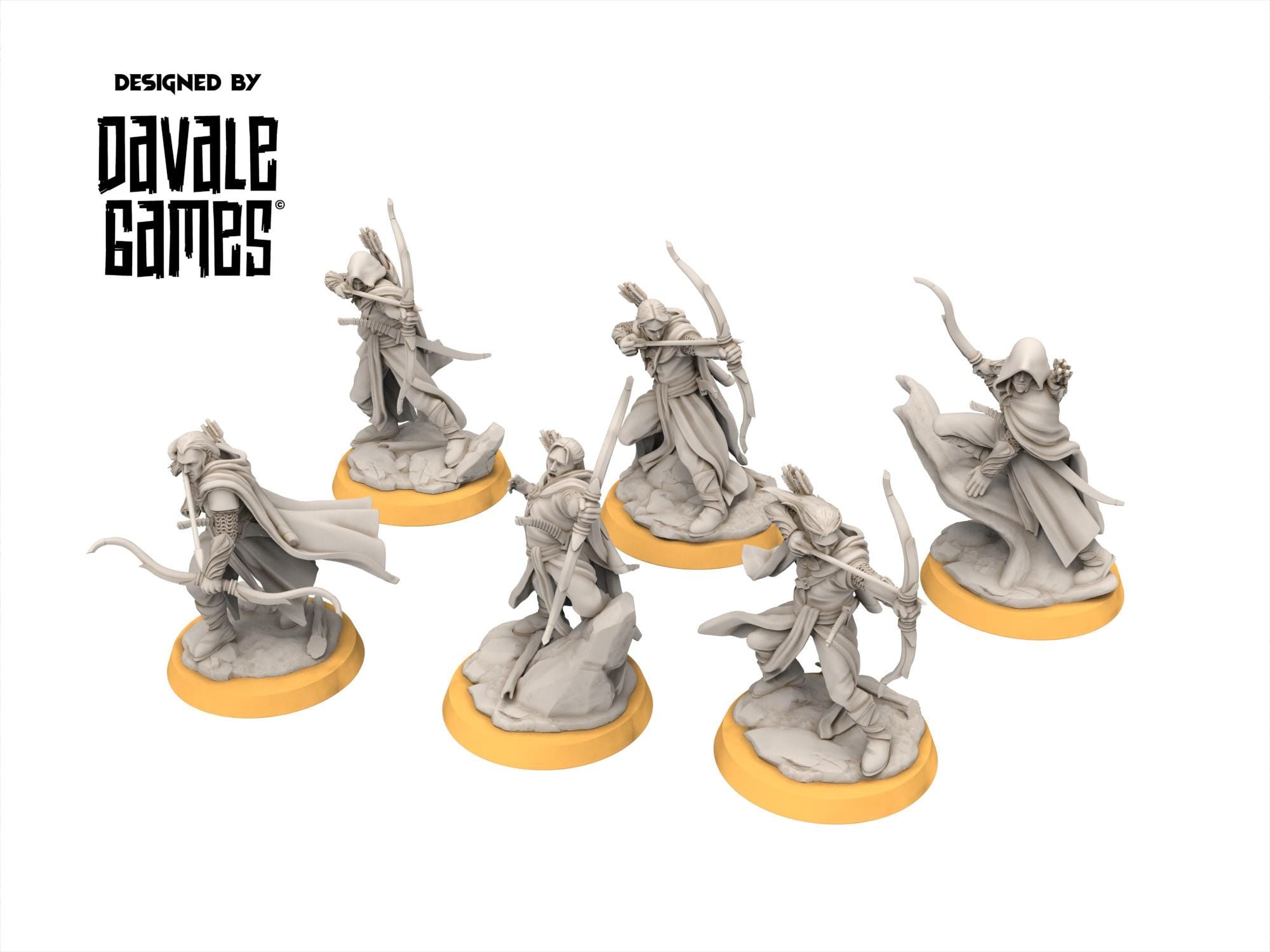 Rivandall - Galanthir Elves_ Forest Guardians with bow