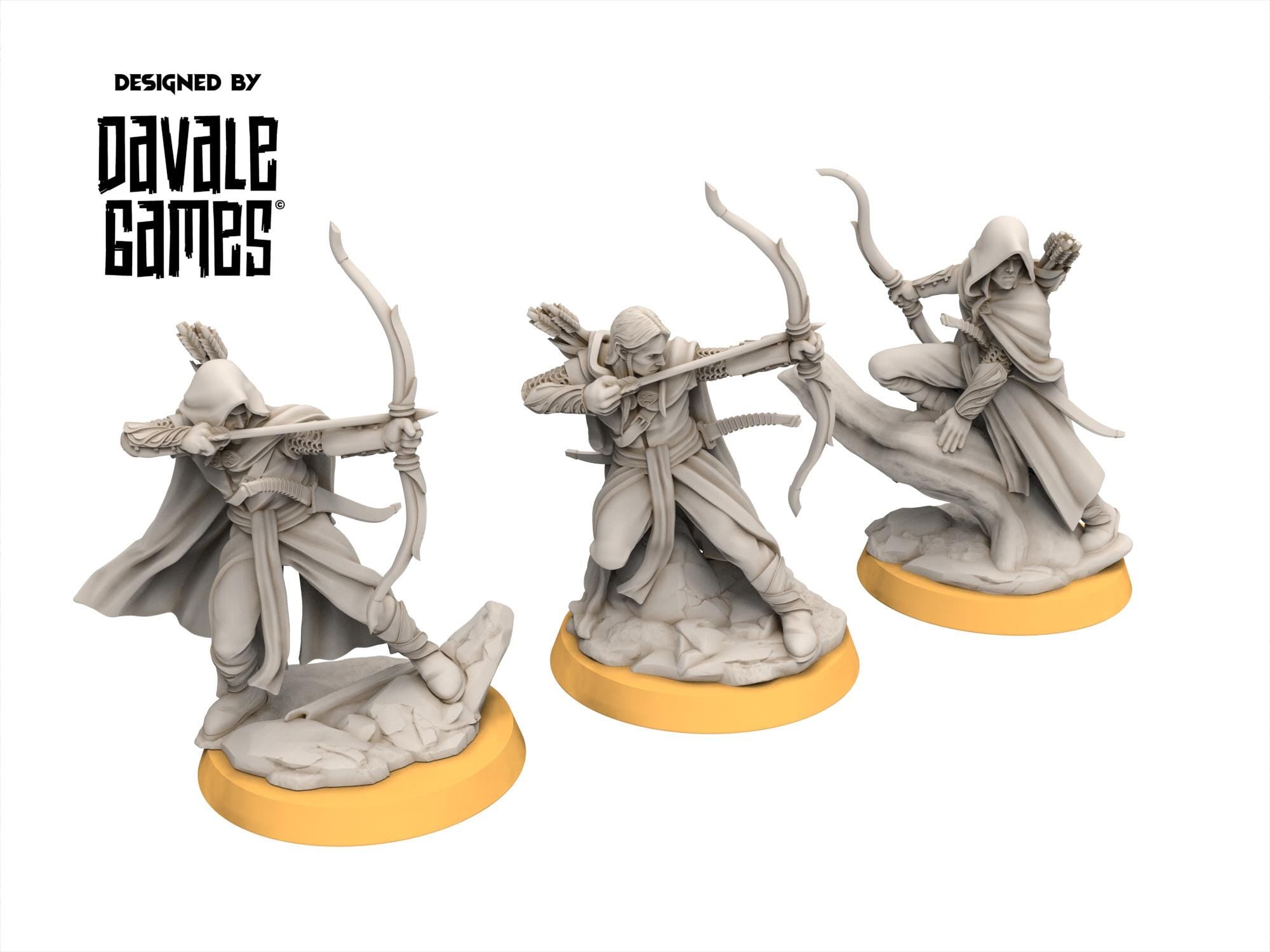 Rivandall - Galanthir Elves_ Forest Guardians with bow