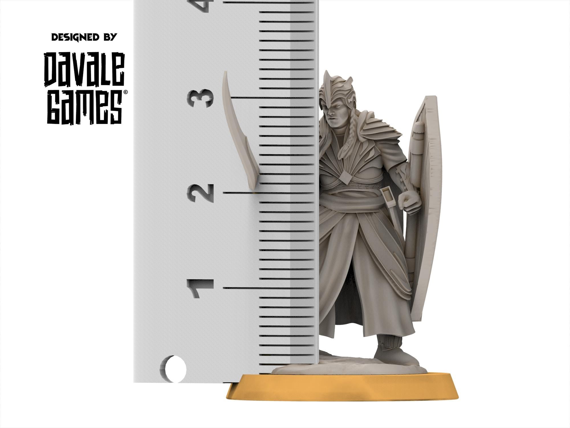 Rivandall - Galanthir elves with sword and shield