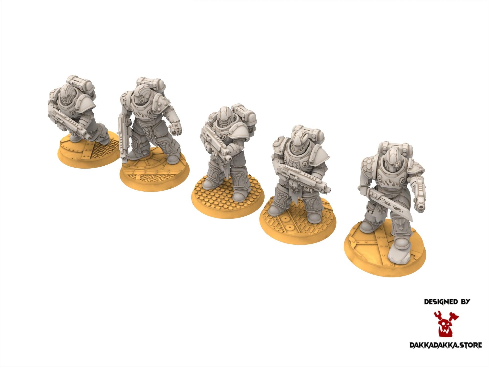 Legio Prima - Ignisaurus Clan Warriors Tactical Squad