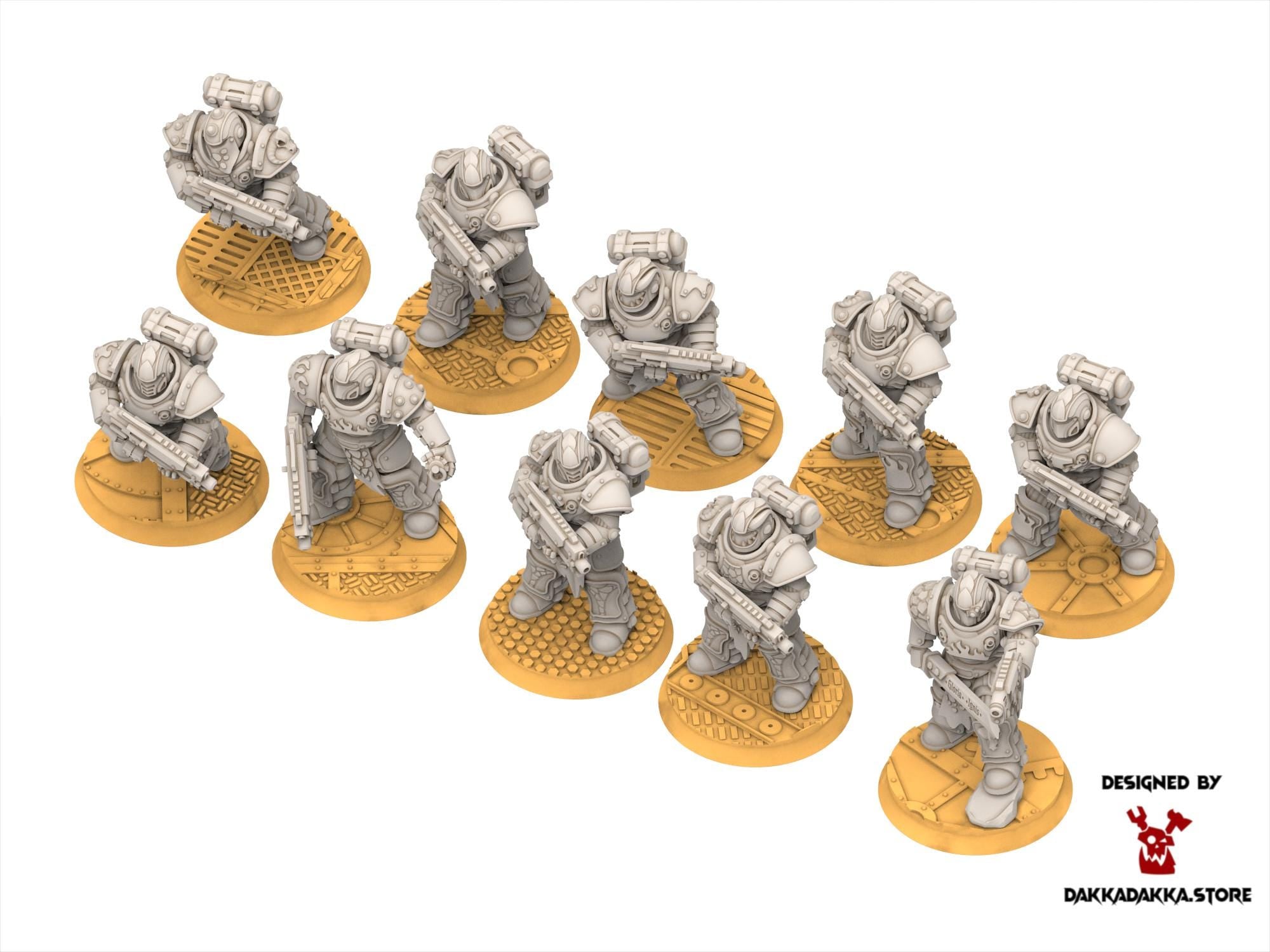 Legio Prima - Ignisaurus Clan Warriors Tactical Squad