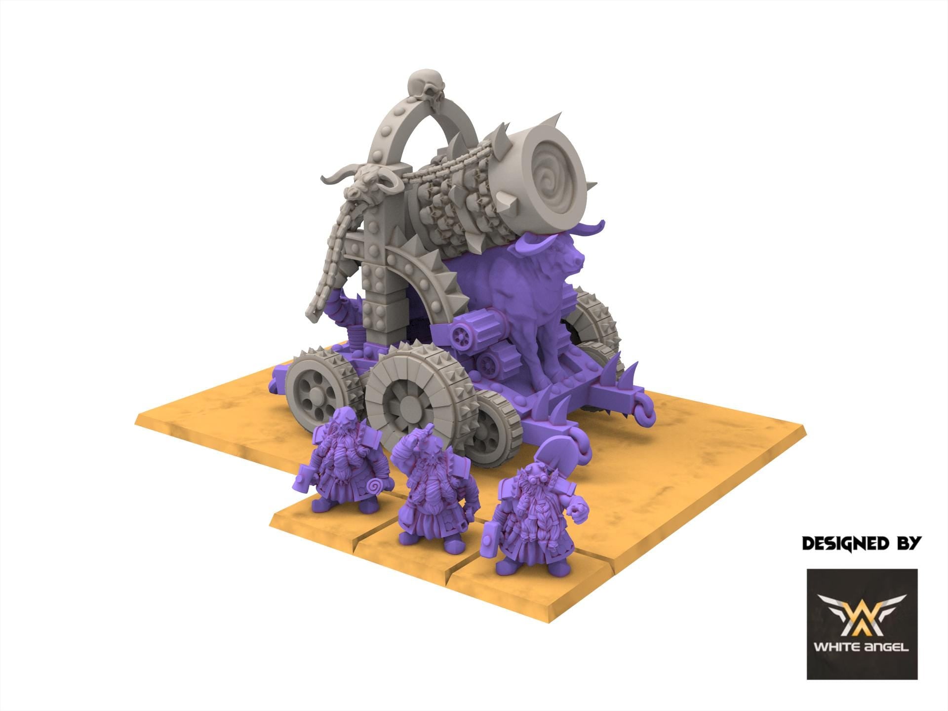 Infernal Dwarves - Infernal Destructor Cannon usable for Oldhammer, Fantasy battles, 9th age