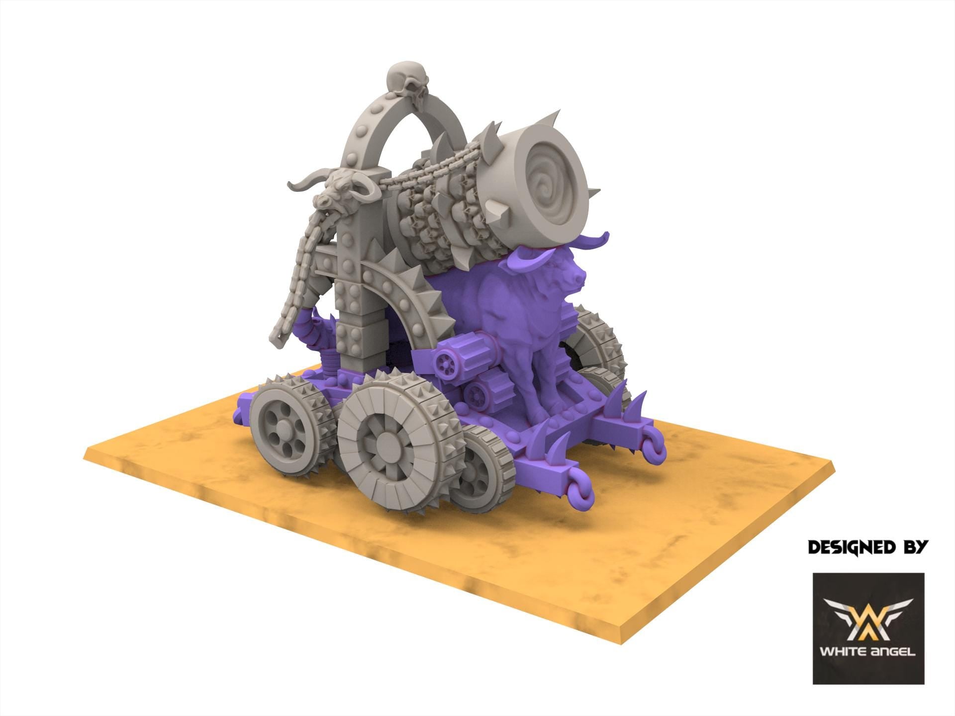 Infernal Dwarves - Infernal Destructor Cannon usable for Oldhammer, Fantasy battles, 9th age