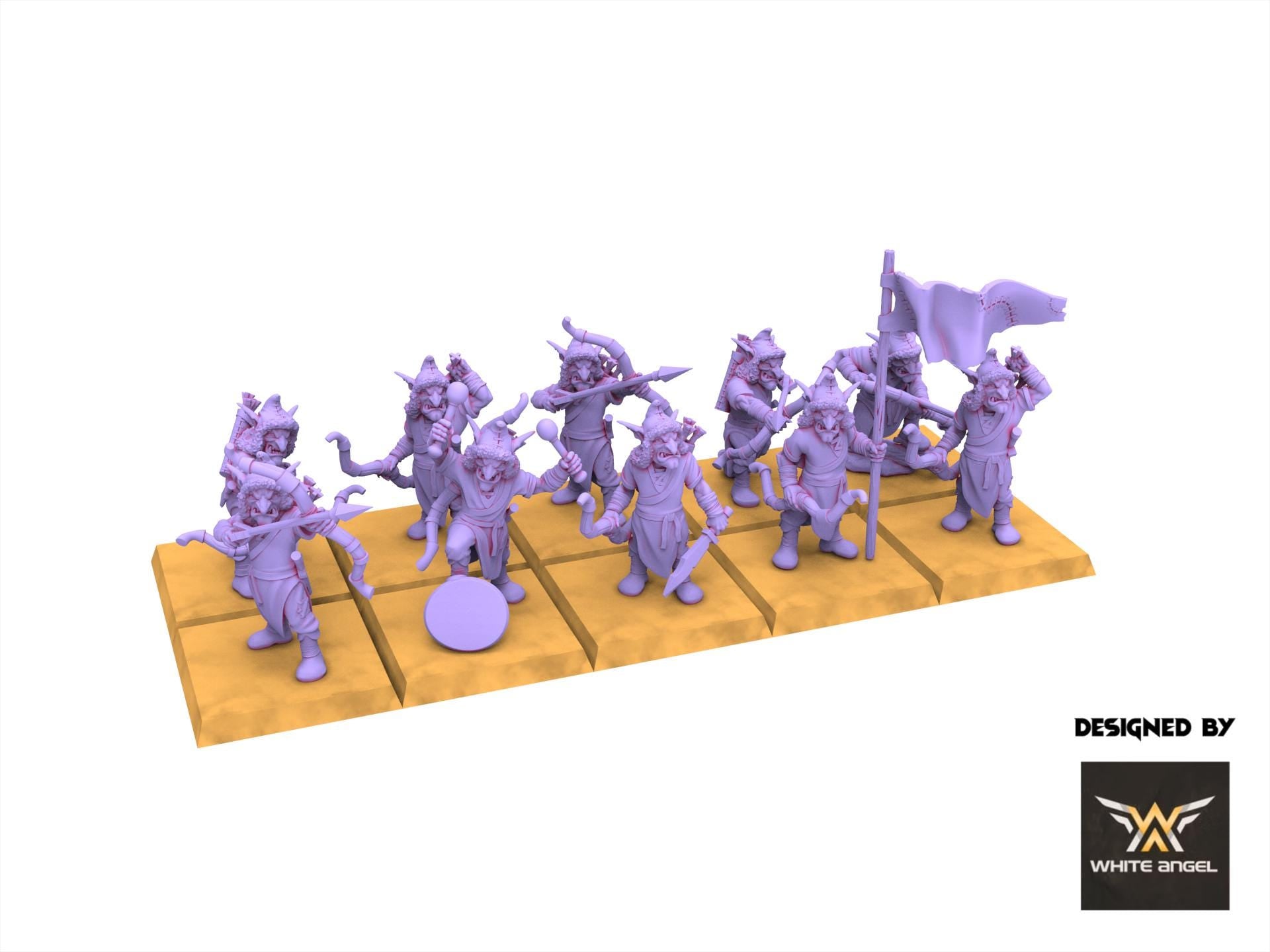 Infernal Dwarves - infernal Goblin Arrow - usable for Oldhammer, Fantasy battles, 9th age