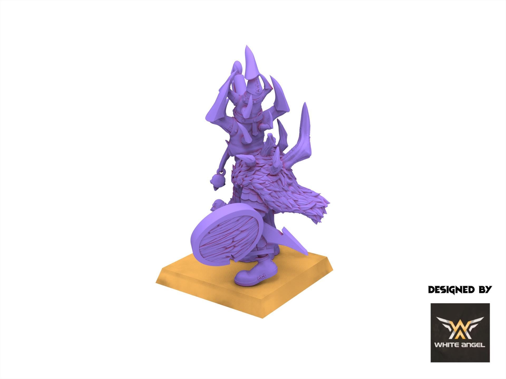 Infernal Dwarves - Goblin Commander - usable for Oldhammer, Fantasy battles, 9th age