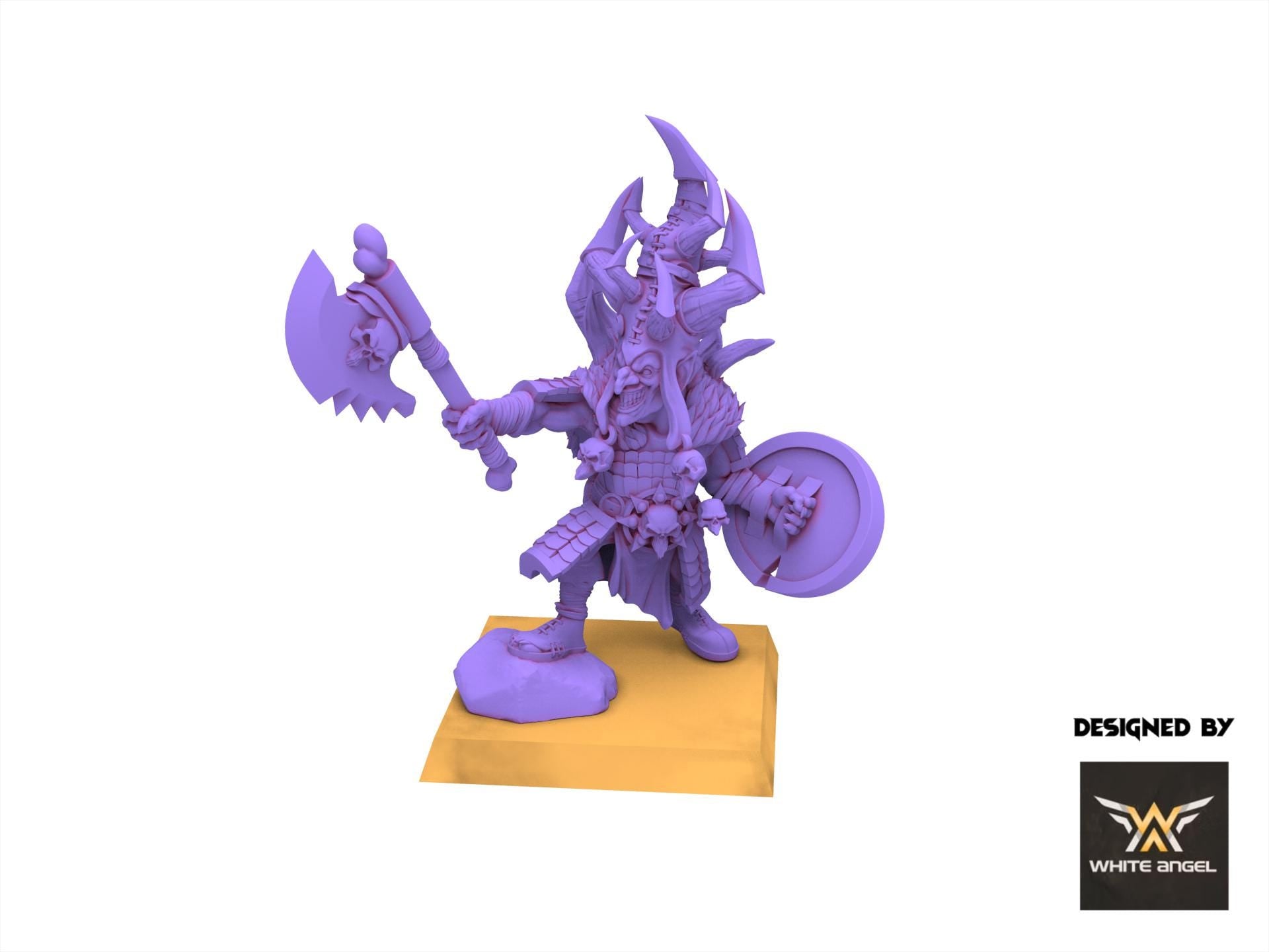 Infernal Dwarves - Goblin Commander - usable for Oldhammer, Fantasy battles, 9th age