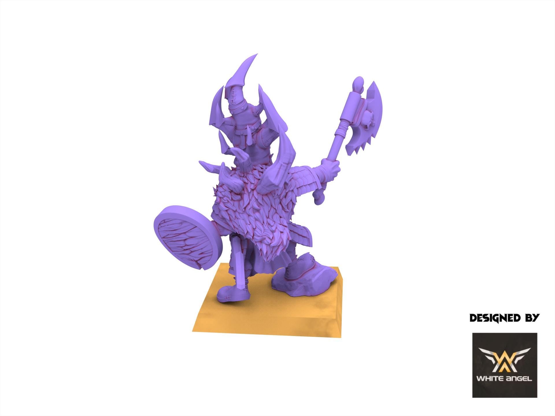 Infernal Dwarves - Goblin Commander - usable for Oldhammer, Fantasy battles, 9th age