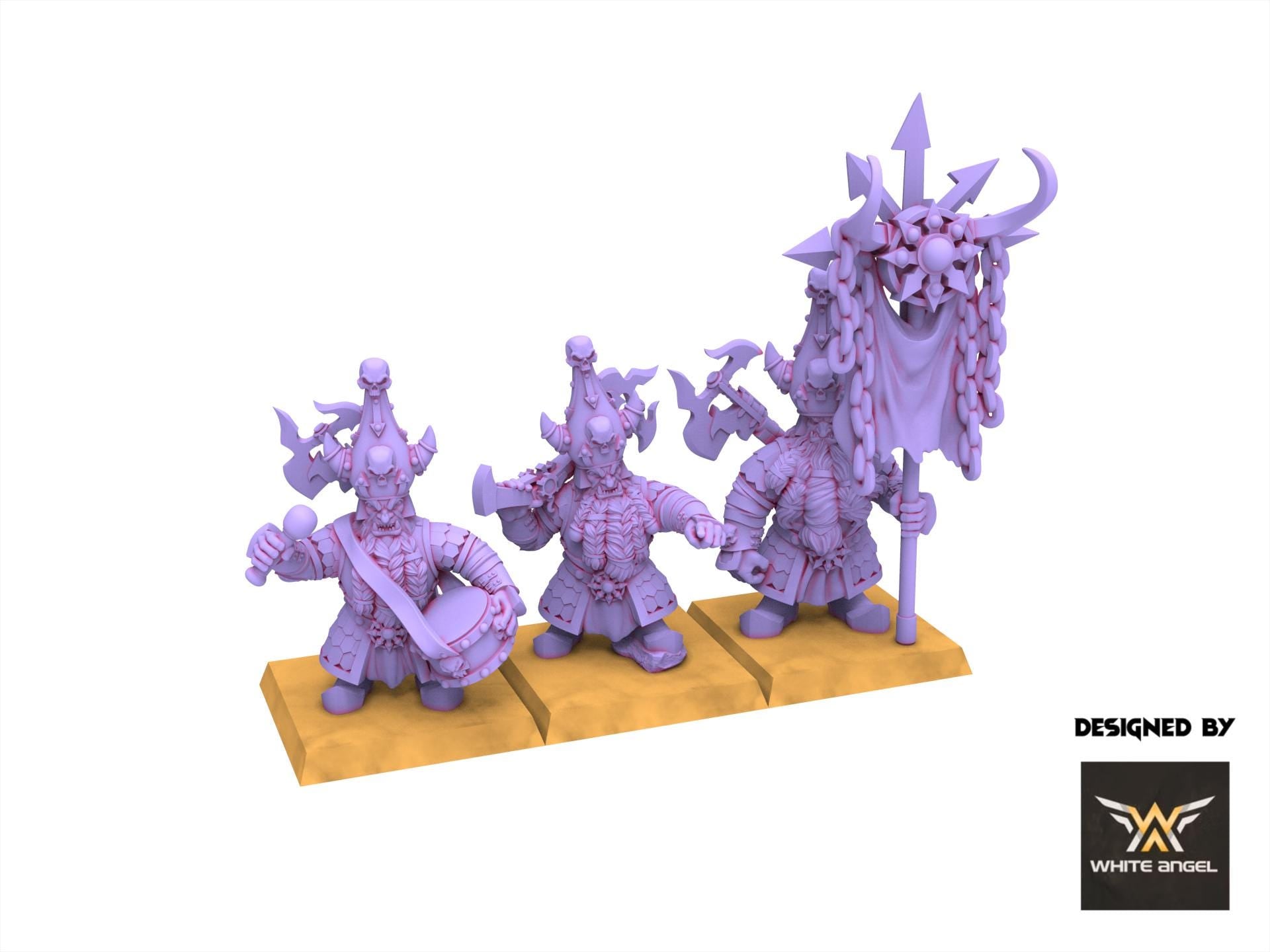 Infernal Dwarves - Infernal Whistle - usable for Oldhammer, Fantasy battles, 9th age