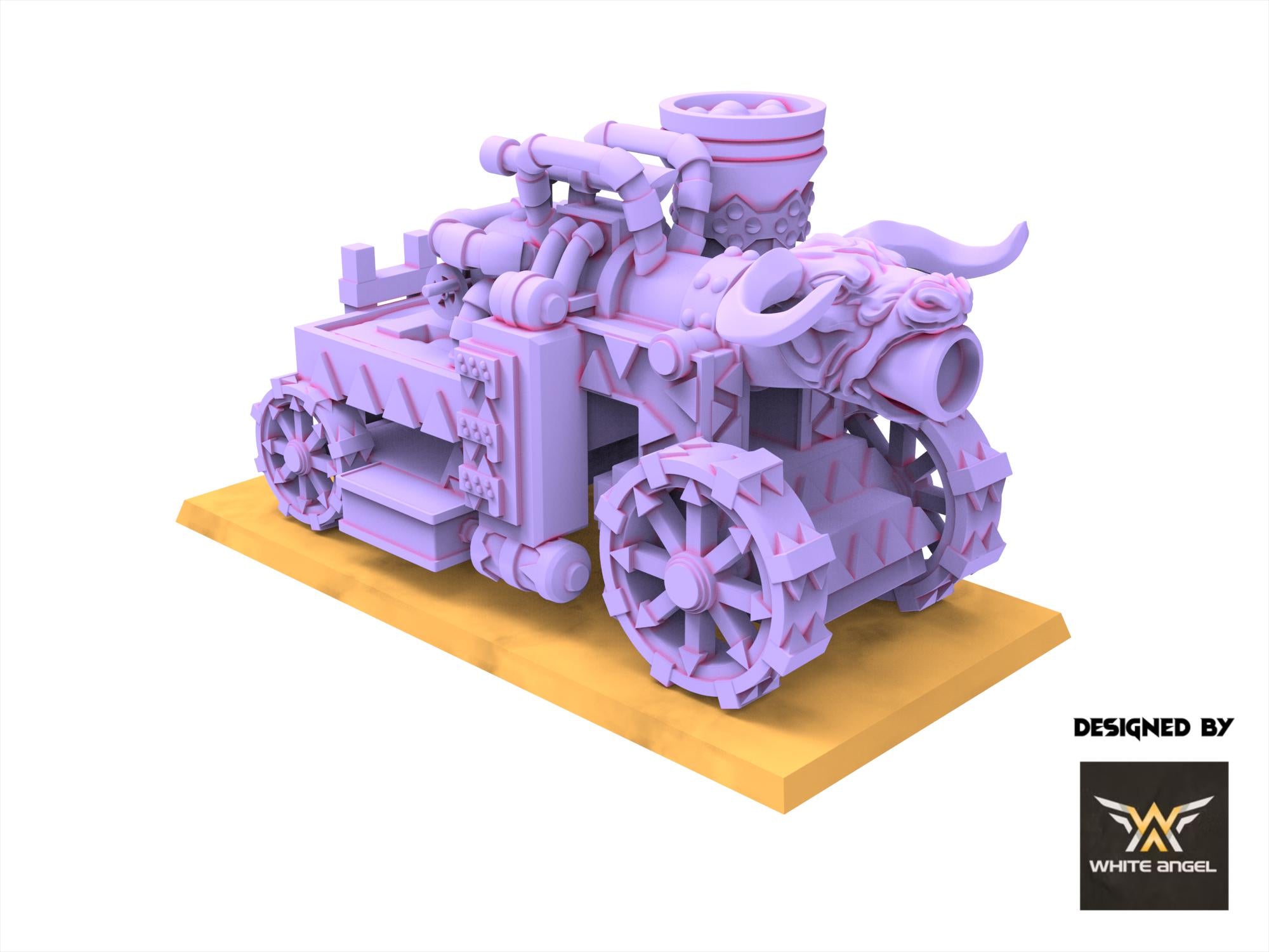 Infernal Dwarves - Infernal Destructor Cannon usable for Oldhammer, Fantasy battles, 9th age