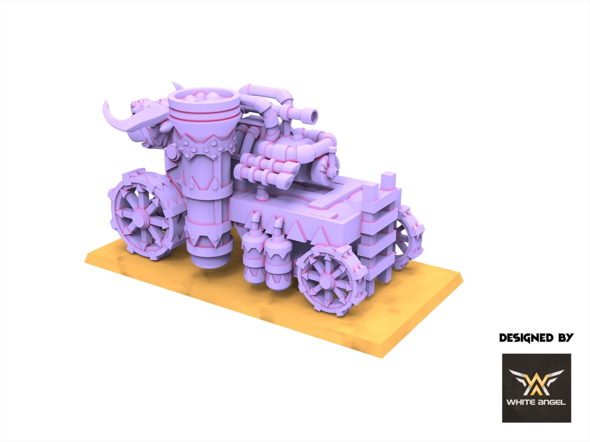 Infernal Dwarves - Infernal Destructor Cannon usable for Oldhammer, Fantasy battles, 9th age