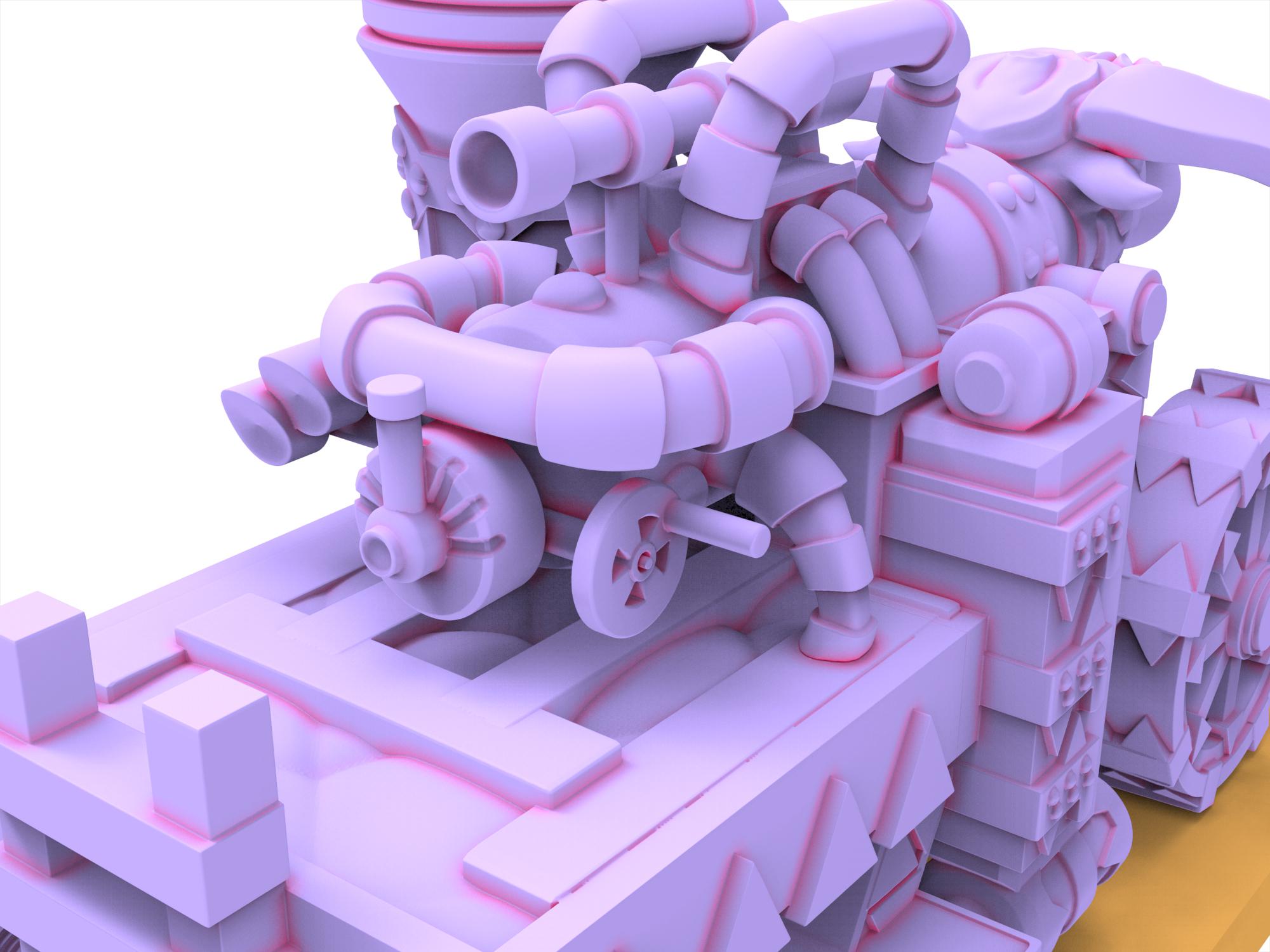 Infernal Dwarves - Infernal Destructor Cannon usable for Oldhammer, Fantasy battles, 9th age