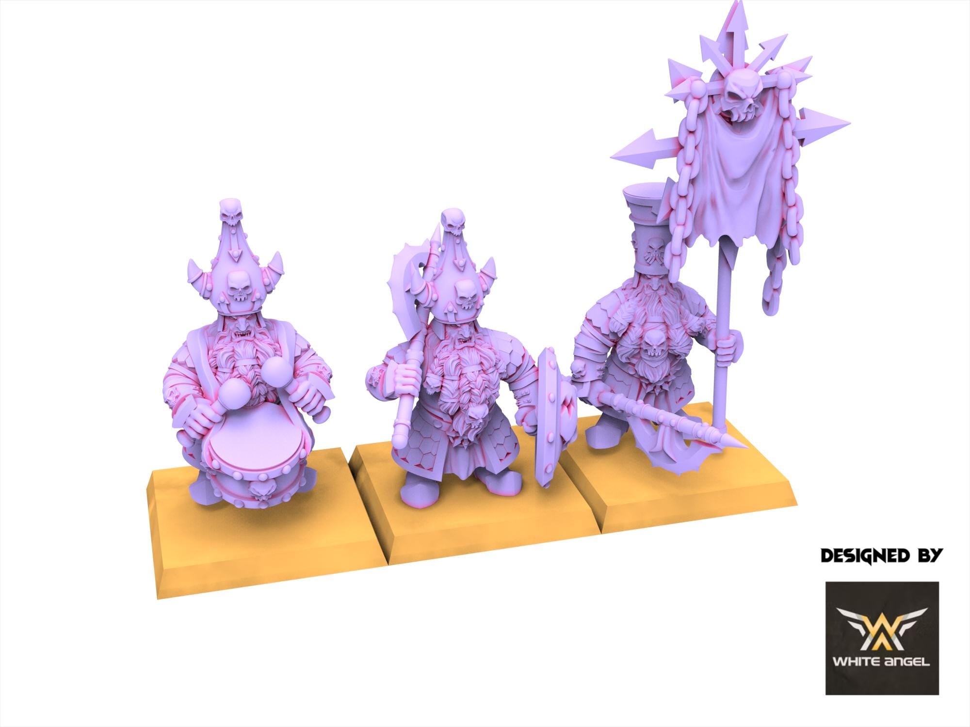 Infernal Dwarves - Infernal guard - usable for Oldhammer, Fantasy battles, 9th age