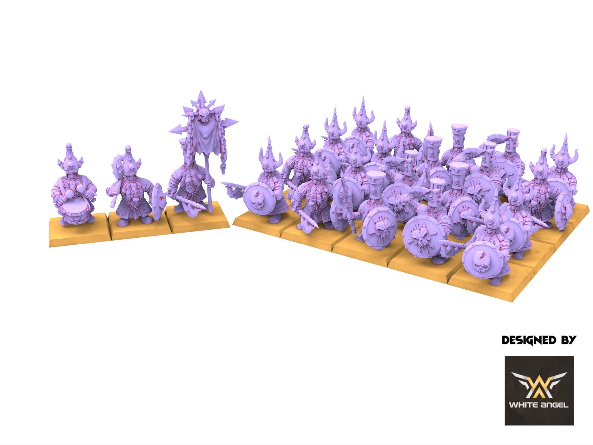 Infernal Dwarves - Infernal guard - usable for Oldhammer, Fantasy battles, 9th age