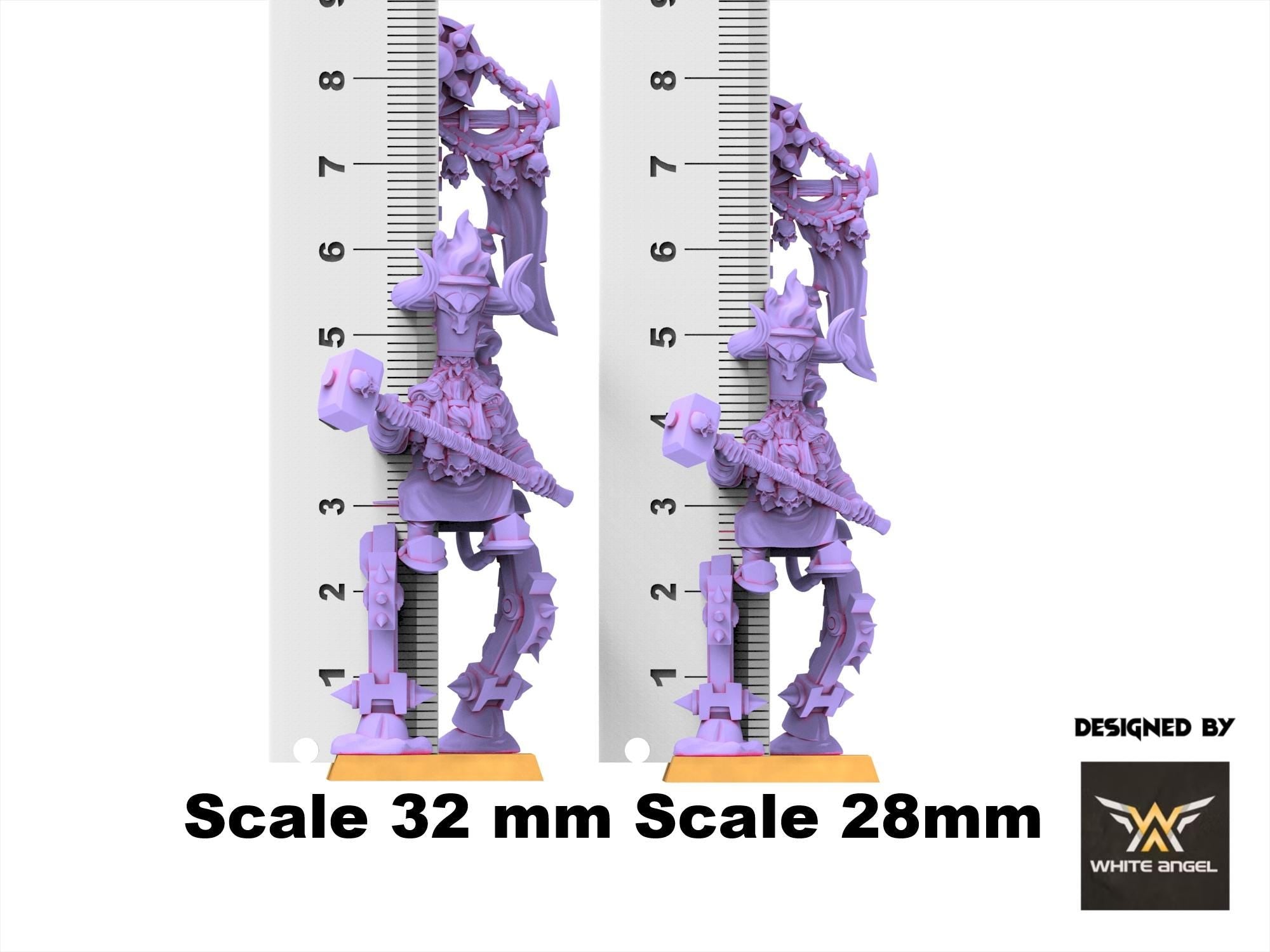 Infernal Dwarves - Infernal Great Engineer - usable for Oldhammer, Fantasy battles, 9th age